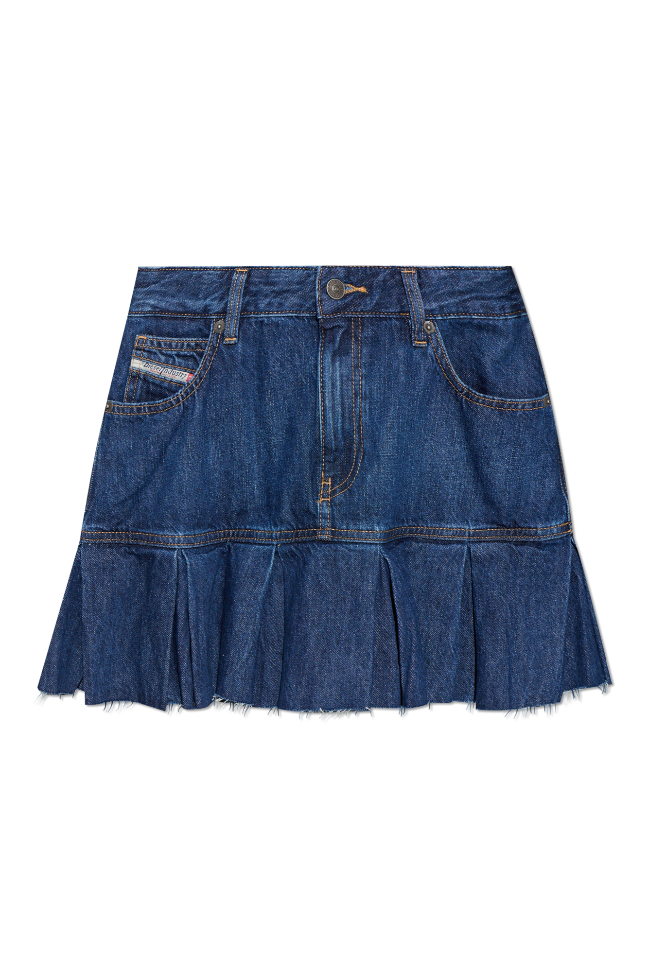 Diesel Jeansowa Spódnica `DE-REEN`, Kobiety, Granatowy