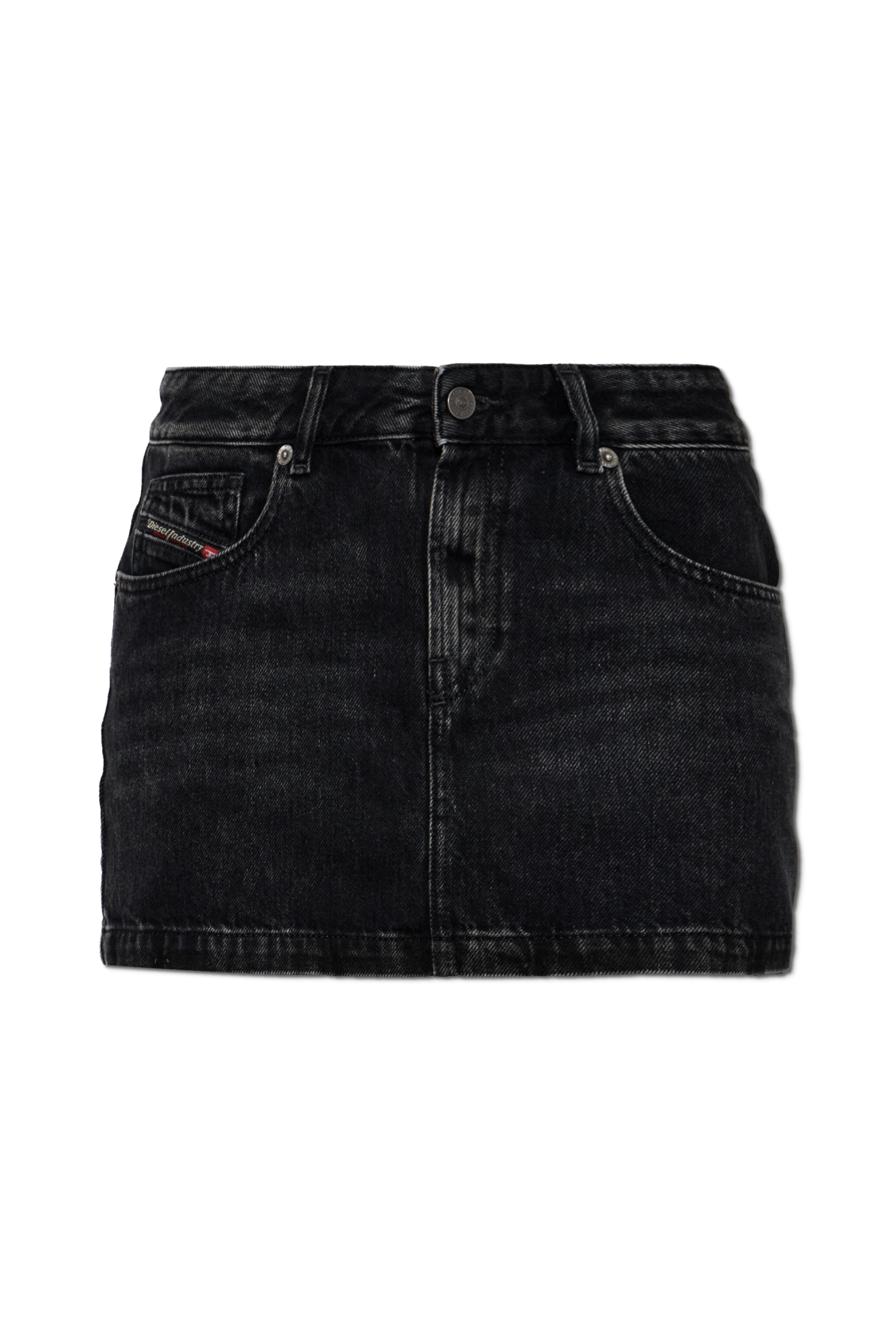 Diesel Jeansowa Spódnica `DE-RON’, Kobiety, Czarny