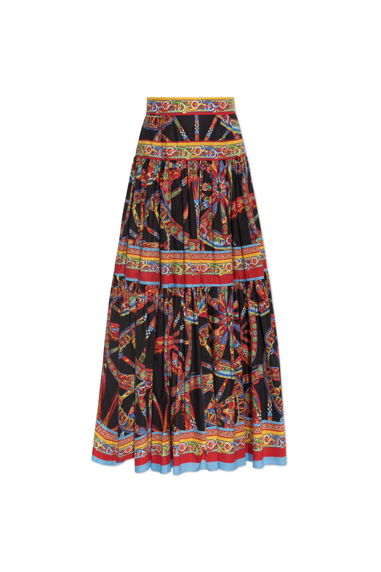 Dolce & Gabbana Spódnica Z Nadrukiem `Carretto`, Kobiety, Multikolor