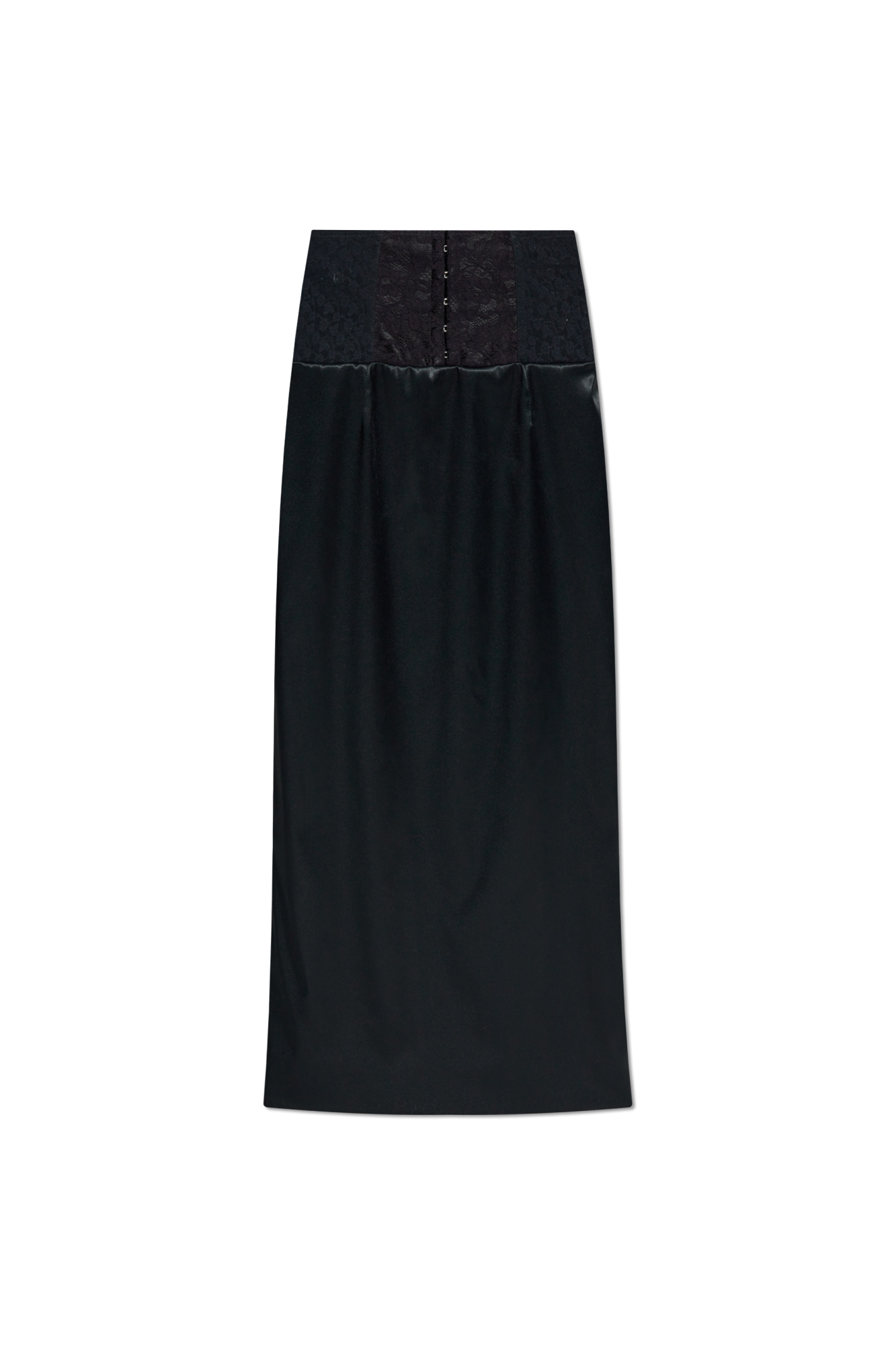 Dolce & Gabbana Satynowa Spódnica, Kobiety, Czarny