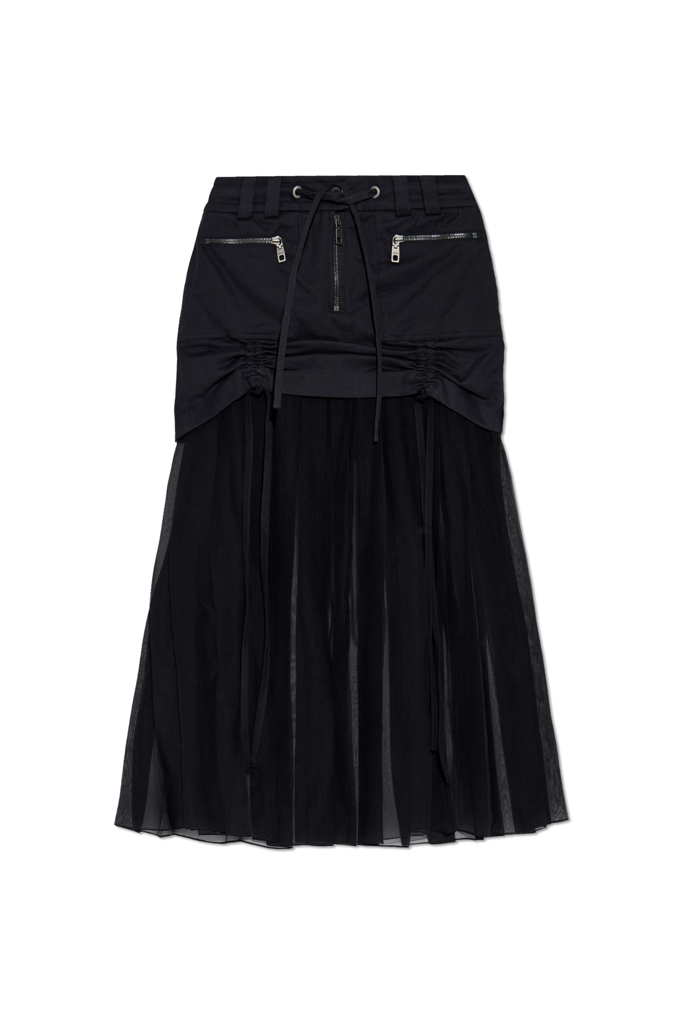Dolce & Gabbana Spódnica Z Plisowanym Dołem, Kobiety, Czarny