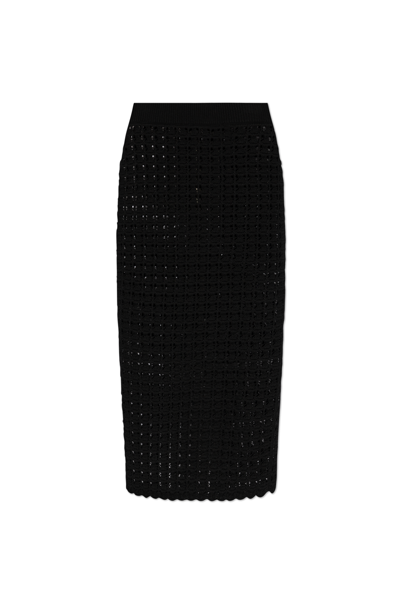 Dolce & Gabbana Wełniana Spódnica, Kobiety, Czarny