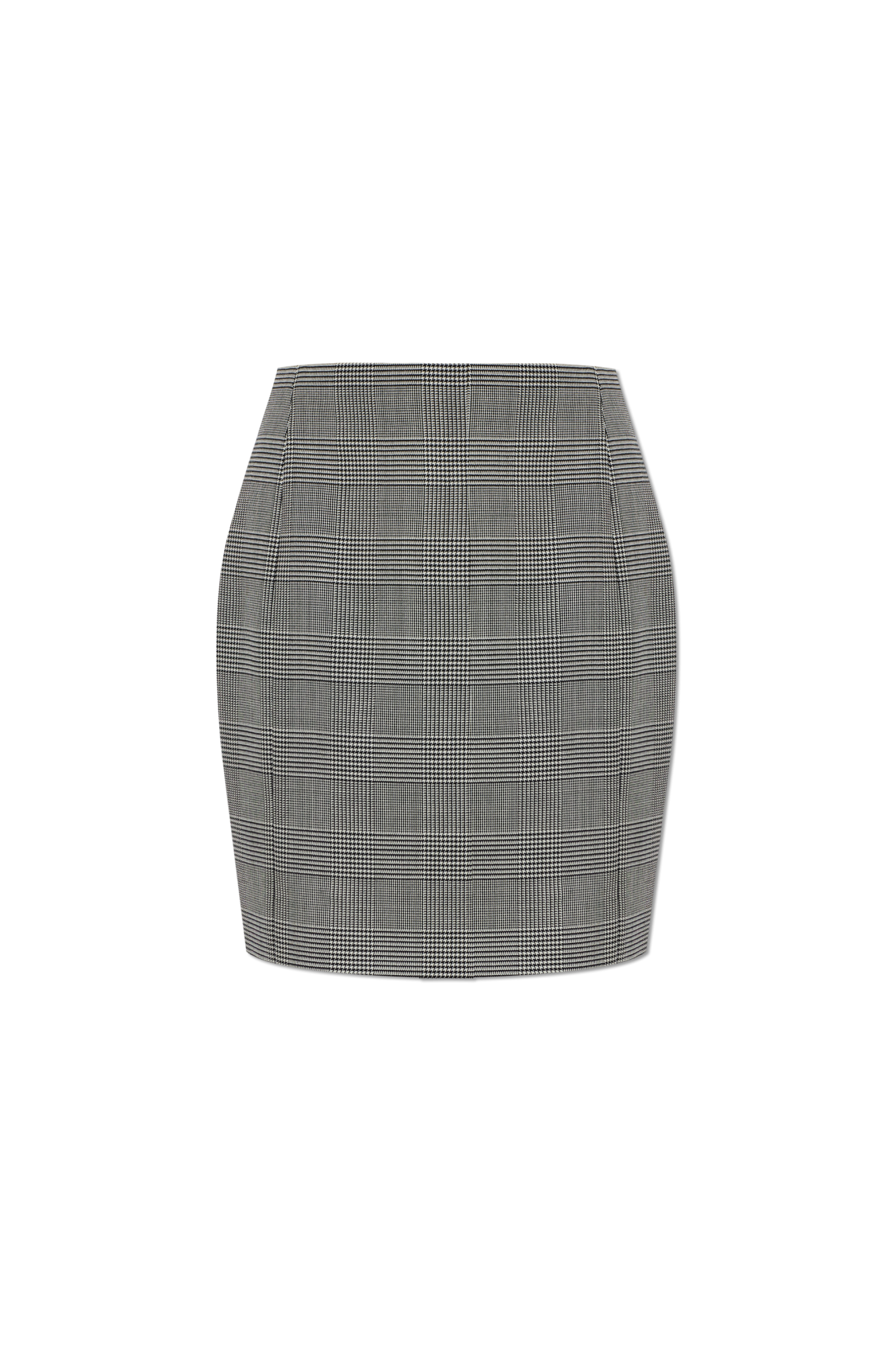 Balmain Spódnica W Pepitkę, Kobiety, Szary