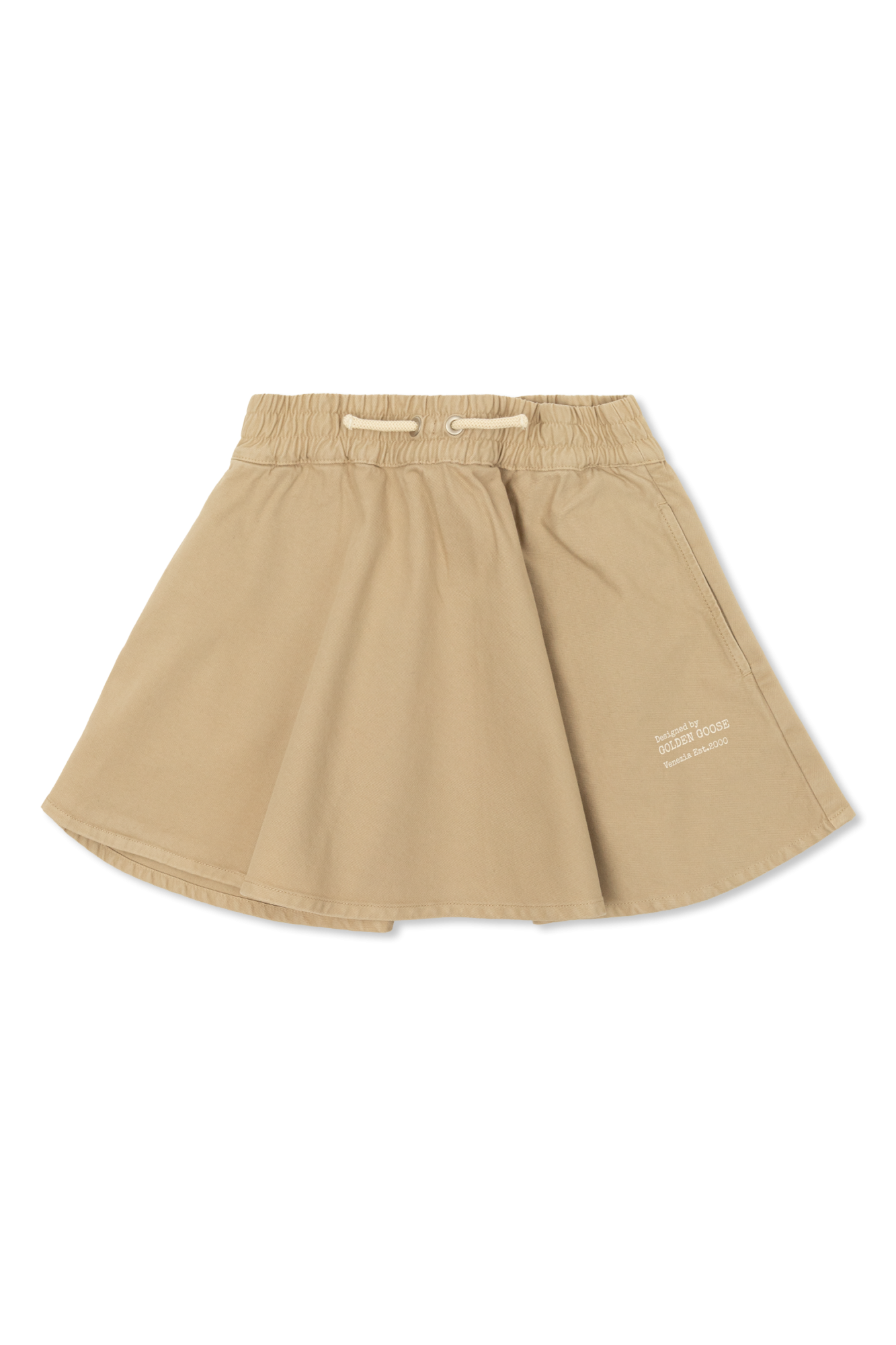 Golden Goose Kids Spódnica Z Logo, Unisex, Beżowy