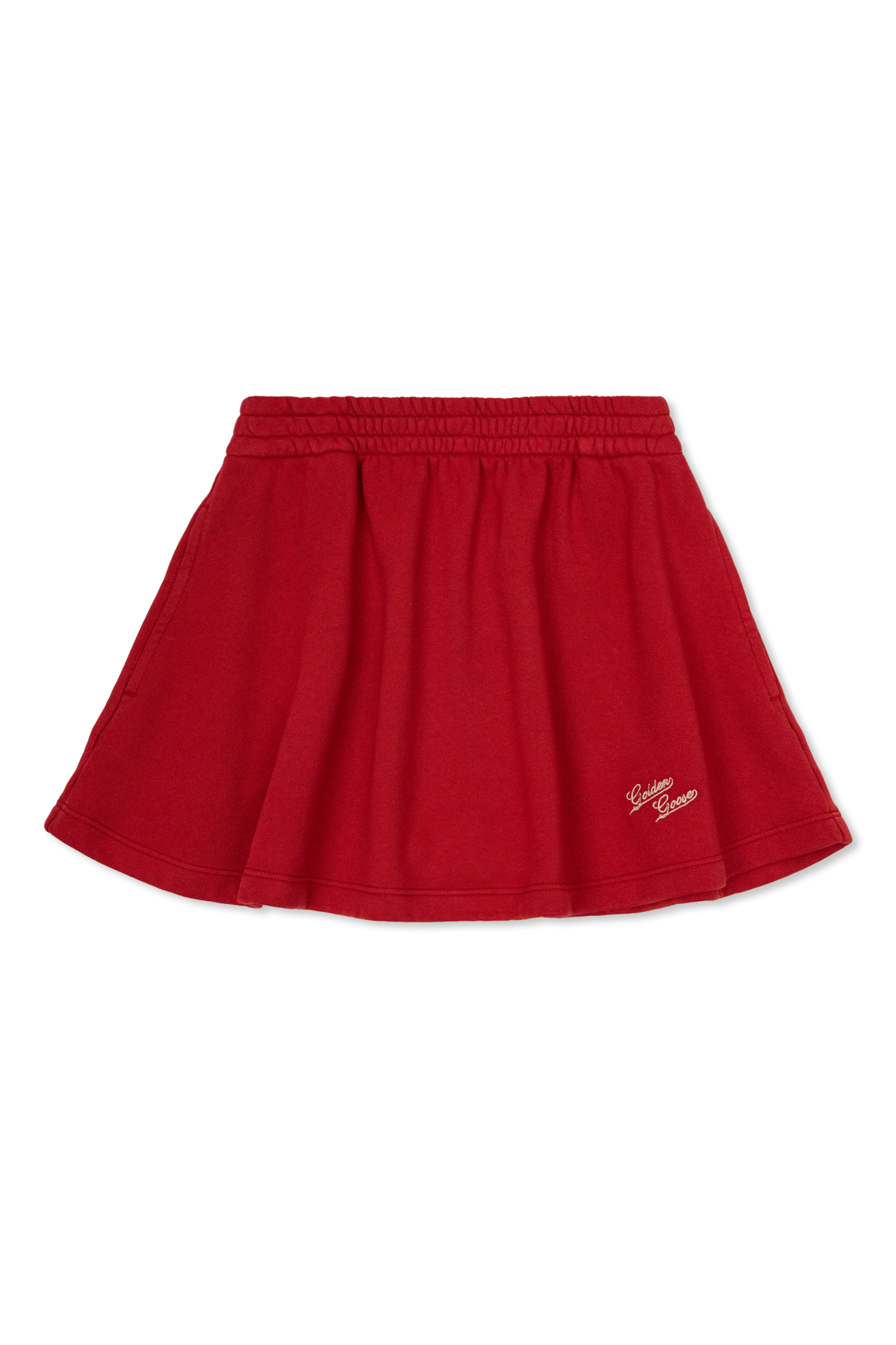 Golden Goose Kids Spódnica Z Wyszytym Logo, Unisex, Czerwony