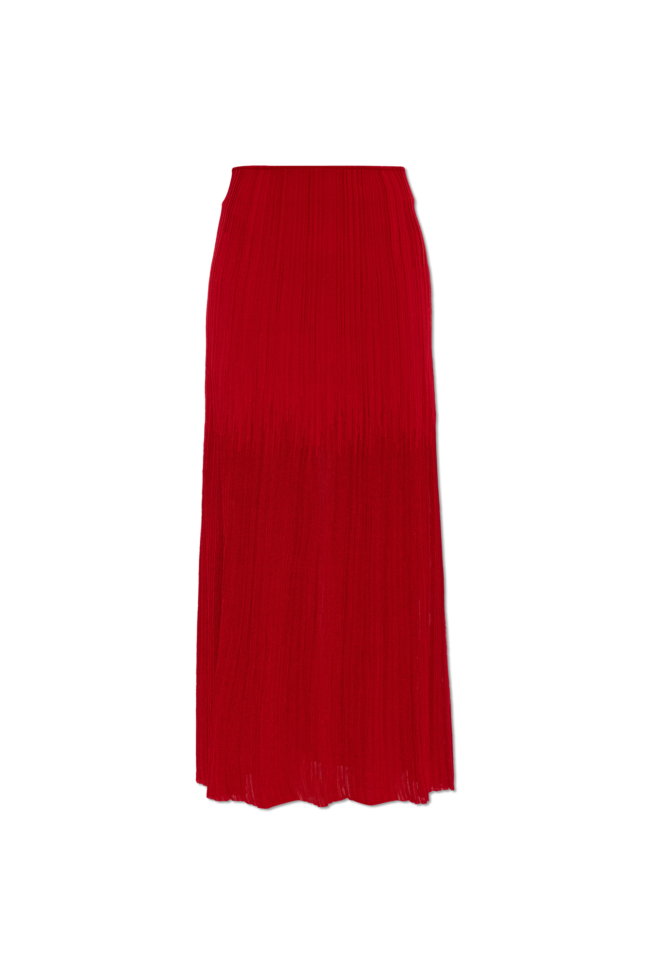 Balmain Plisowana Spódnica, Kobiety, Czerwony