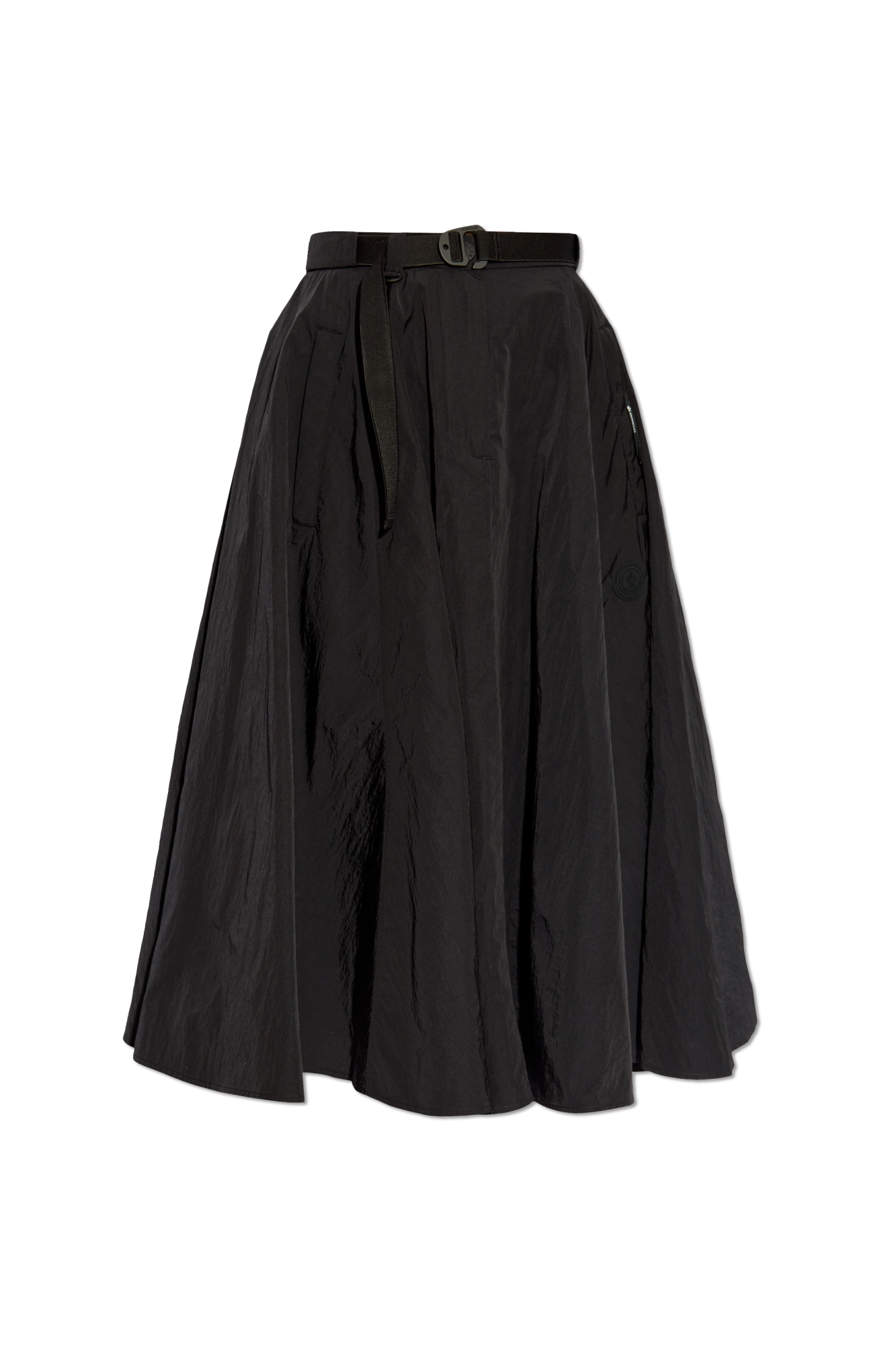 Moncler Rozkloszowana Spódnica, Kobiety, Czarny