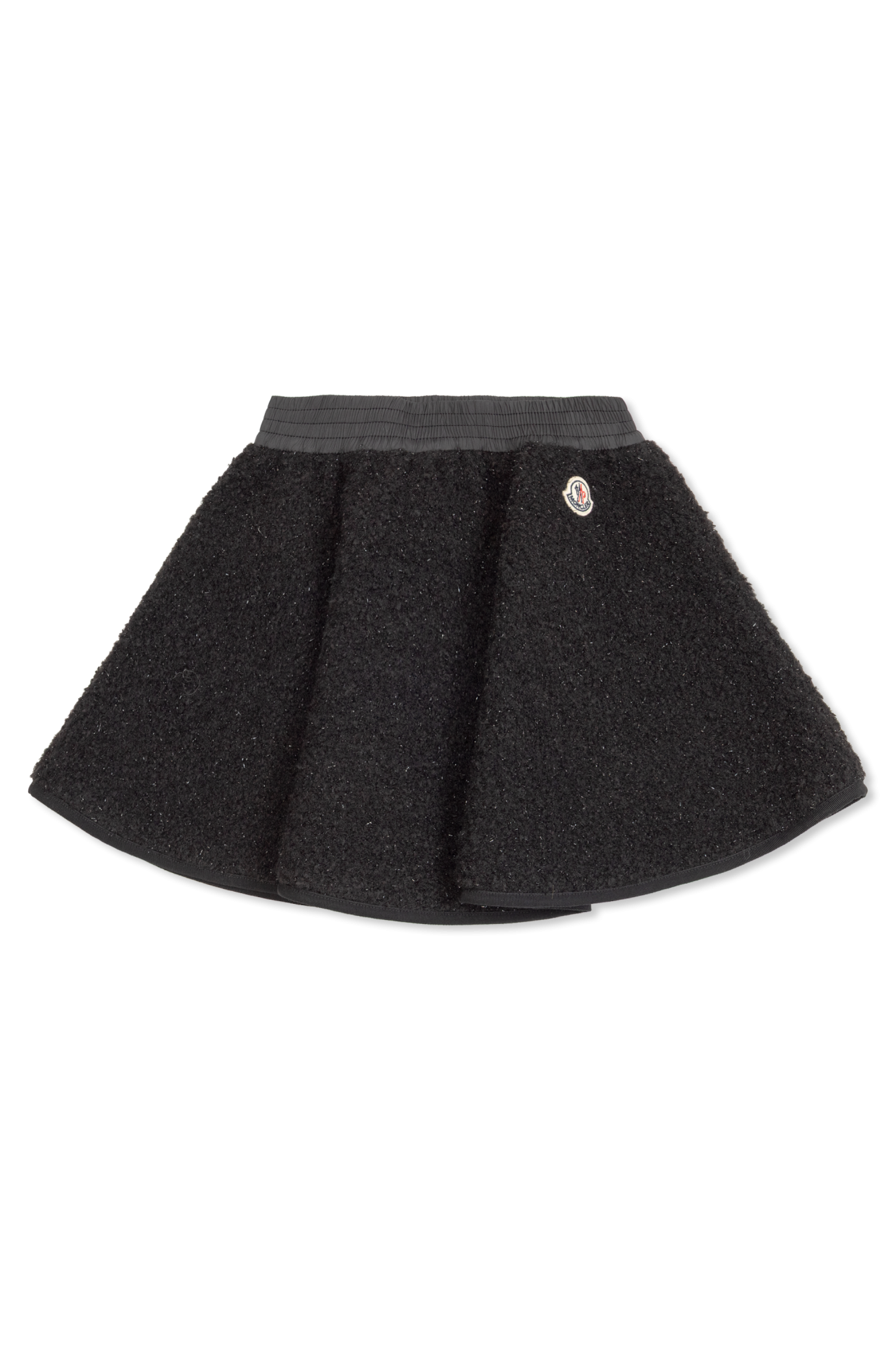 Moncler Enfant Tweedowa Spódnica Z Lureksową Nicią, Unisex, Czarny