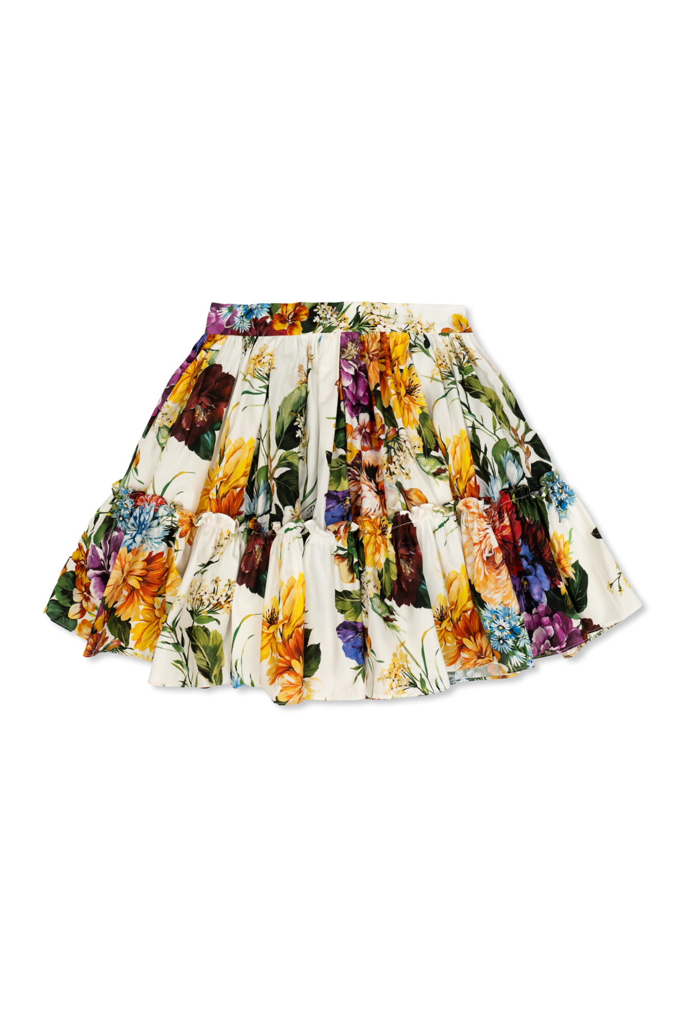 Dolce & Gabbana Kids Spódnica Z Motywem Kwiatowym, Unisex, Multikolor