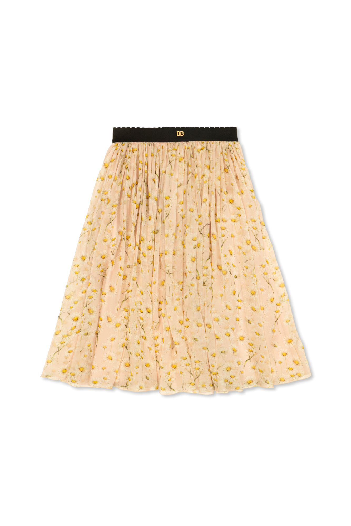 Dolce & Gabbana Kids Spódnica Z Motywem Kwiatowym, Unisex, Różowy