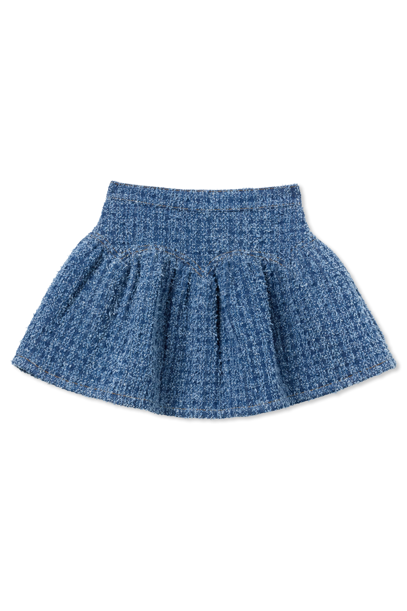 Self-Portrait Kids Tweedowa Spódnica, Unisex, Niebieski