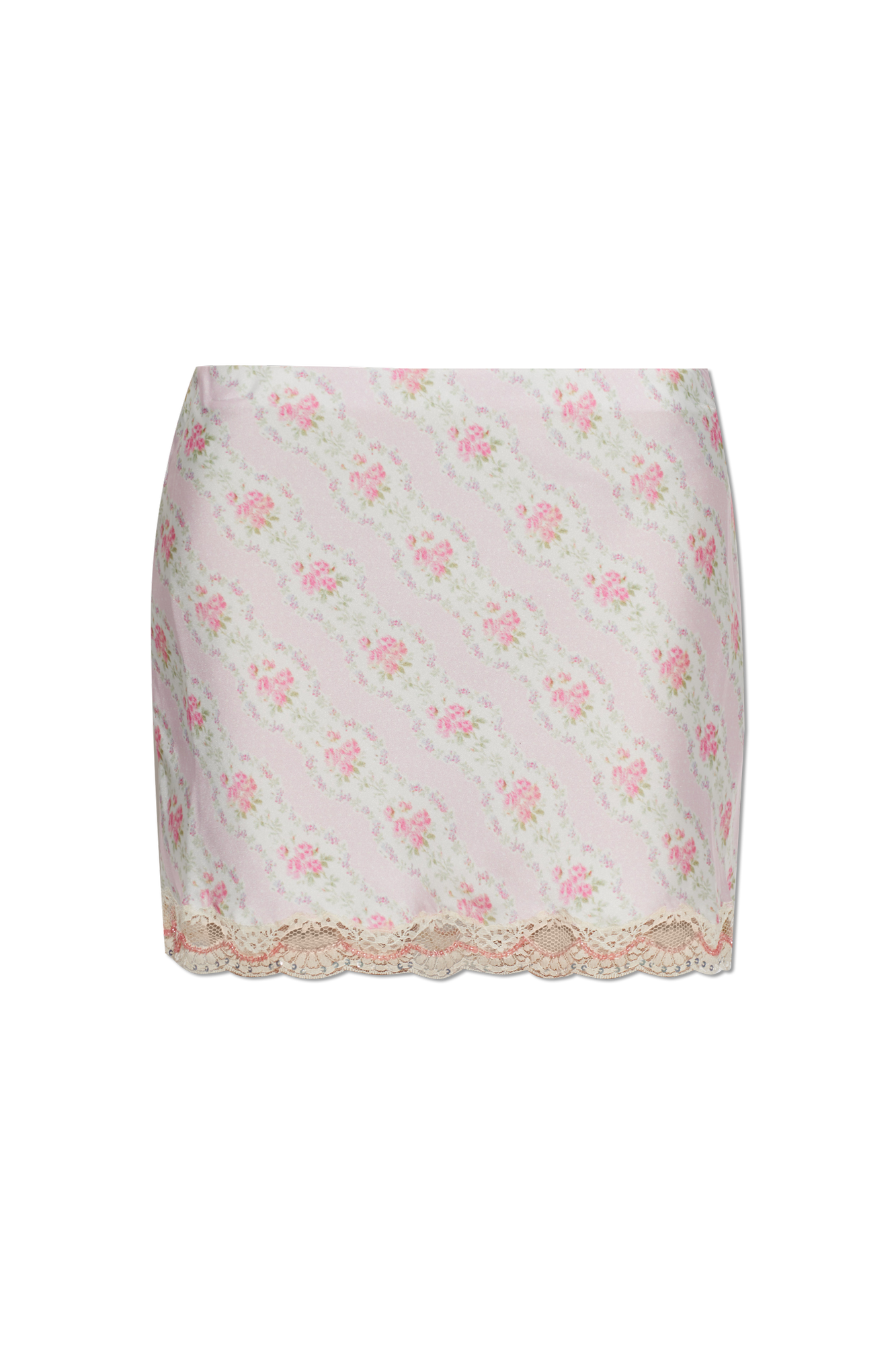 LoveShackFancy Krótka Spódnica ‘Bernes’, Kobiety, Różowy