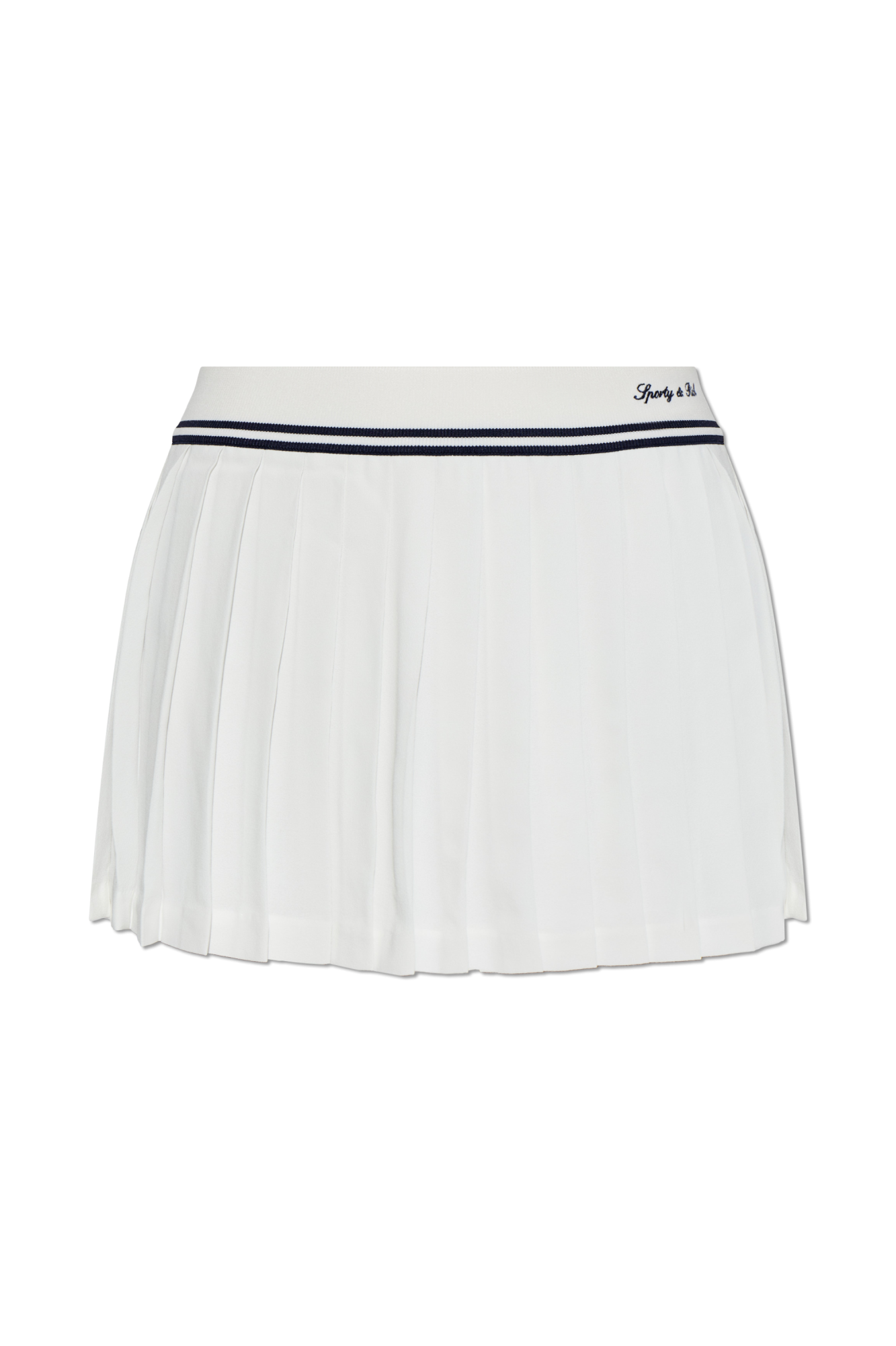 Sporty & Rich Plisowana Spódnica Z Kolekcji `Beverly Hills Tennis`, Kobiety, Kremowy