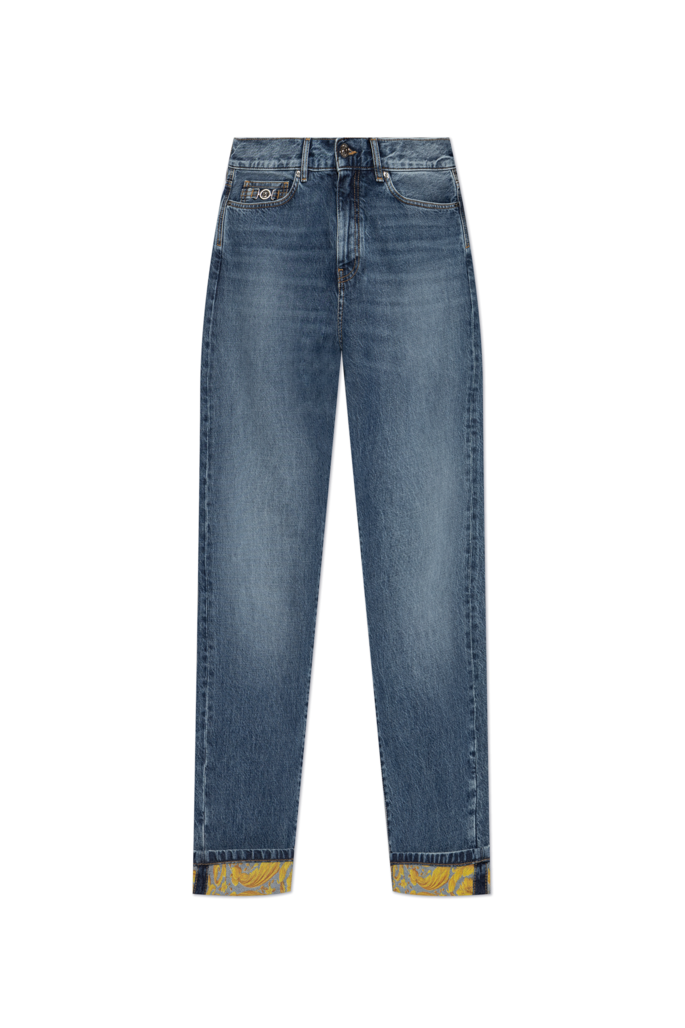 Versace Jeansy Ze Wzorem, Mężczyźni, Niebieski