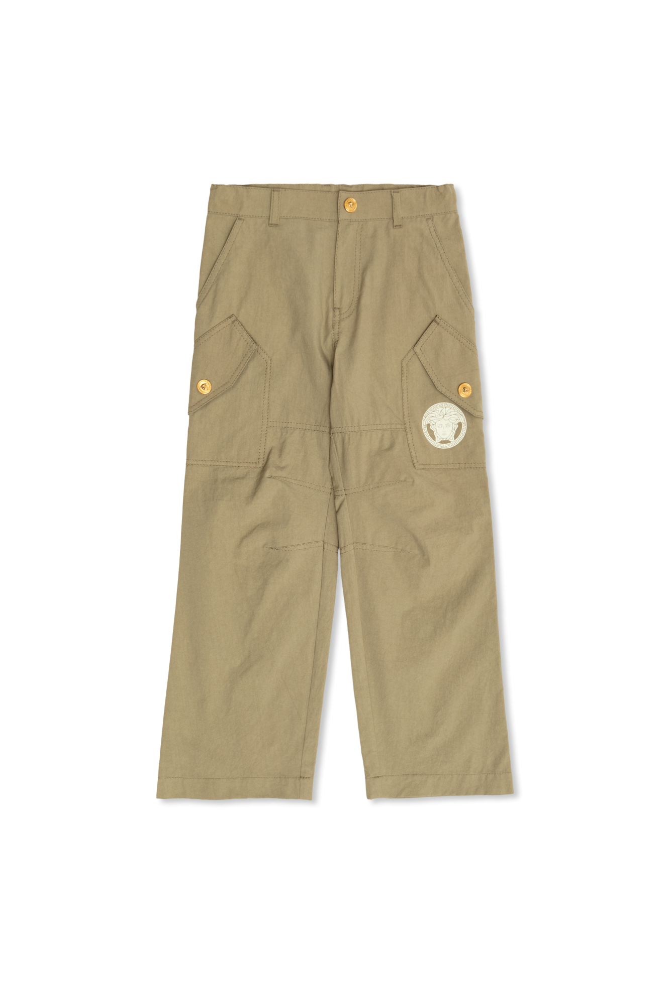 Versace Kids Spodnie Z Kieszeniami, Unisex, Zielony