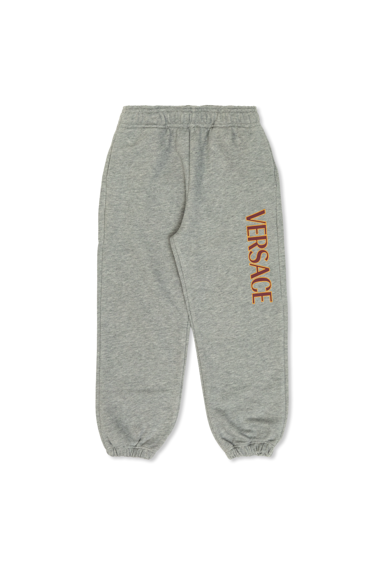 Versace Kids Spodnie Dresowe Z Logo, Unisex, Szary
