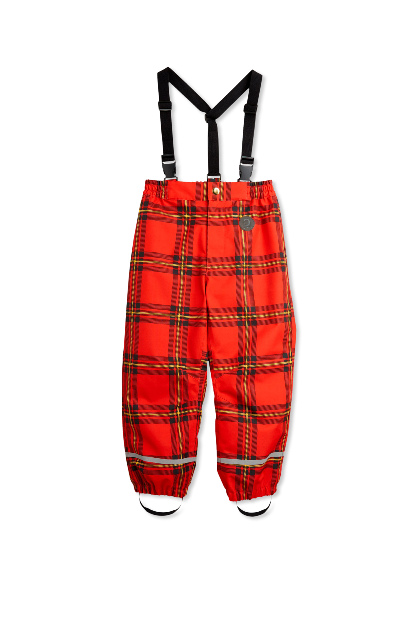 Mini Rodini Ocieplane Spodnie `Edelweiss`, Unisex, Czerwony