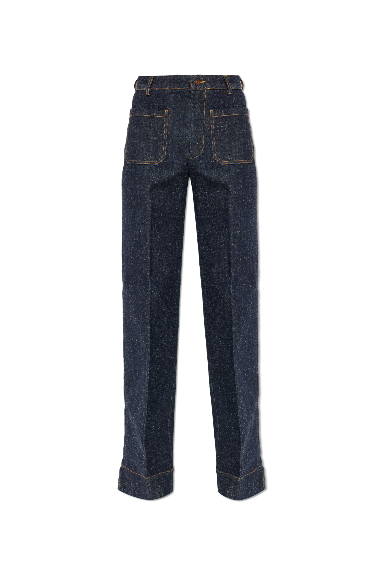 Victoria Beckham Jeansy Z Szerokimi Nogawkami, Kobiety, Granatowy