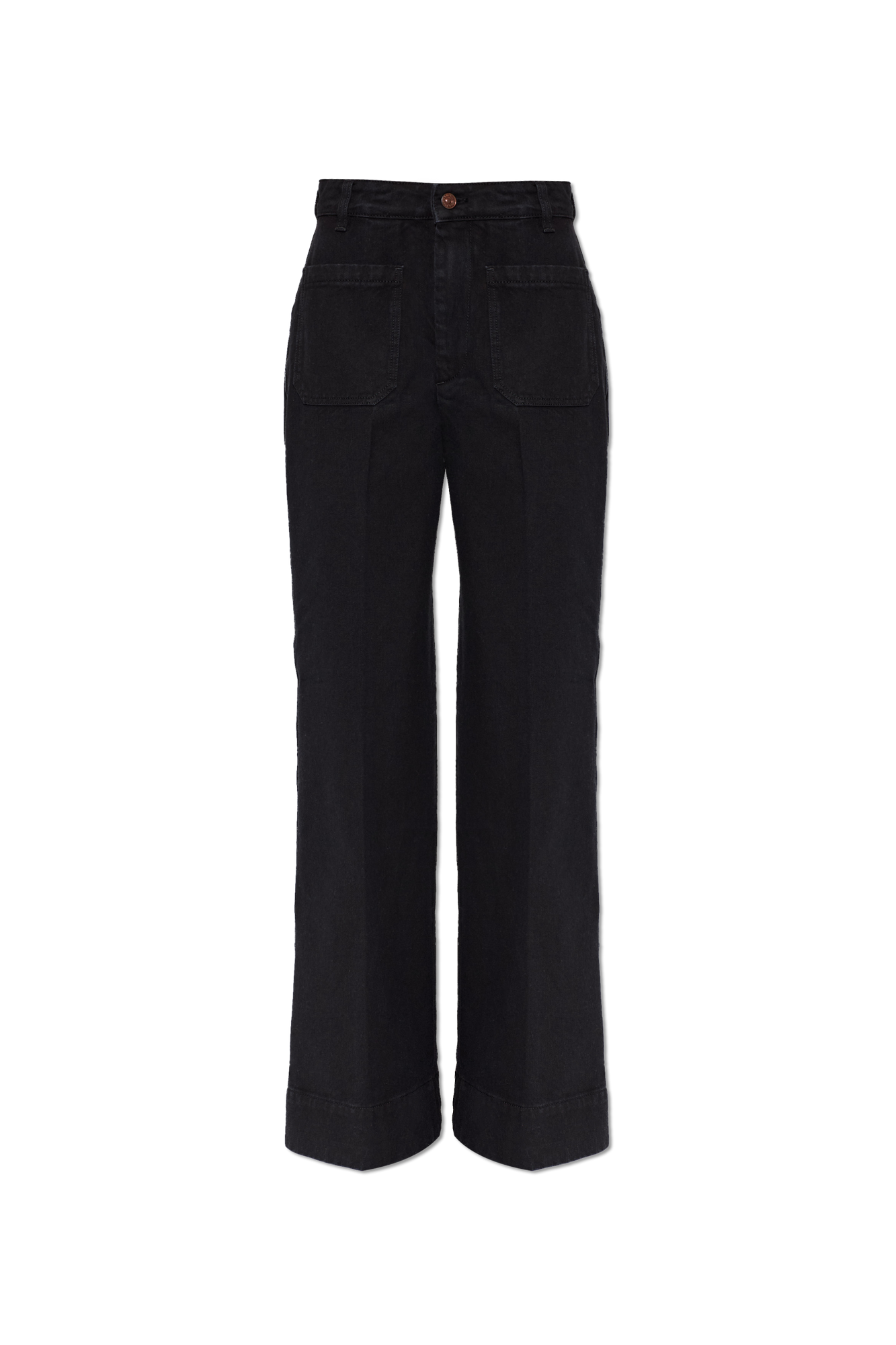 Victoria Beckham Jeansy Z Rozszerzanymi Nogawkami, Kobiety, Czarny