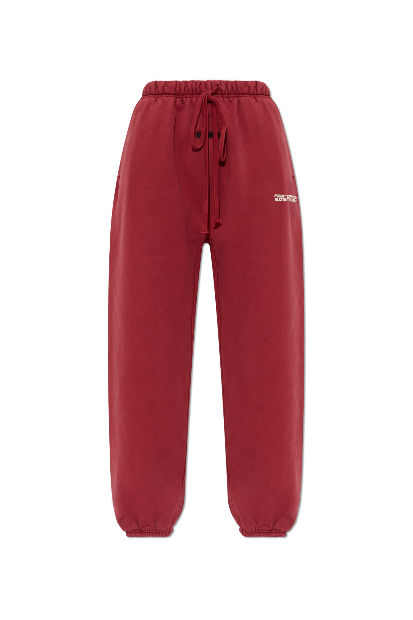 Fear Of God Essentials Spodnie Dresowe Z Logo, Kobiety, Czerwony