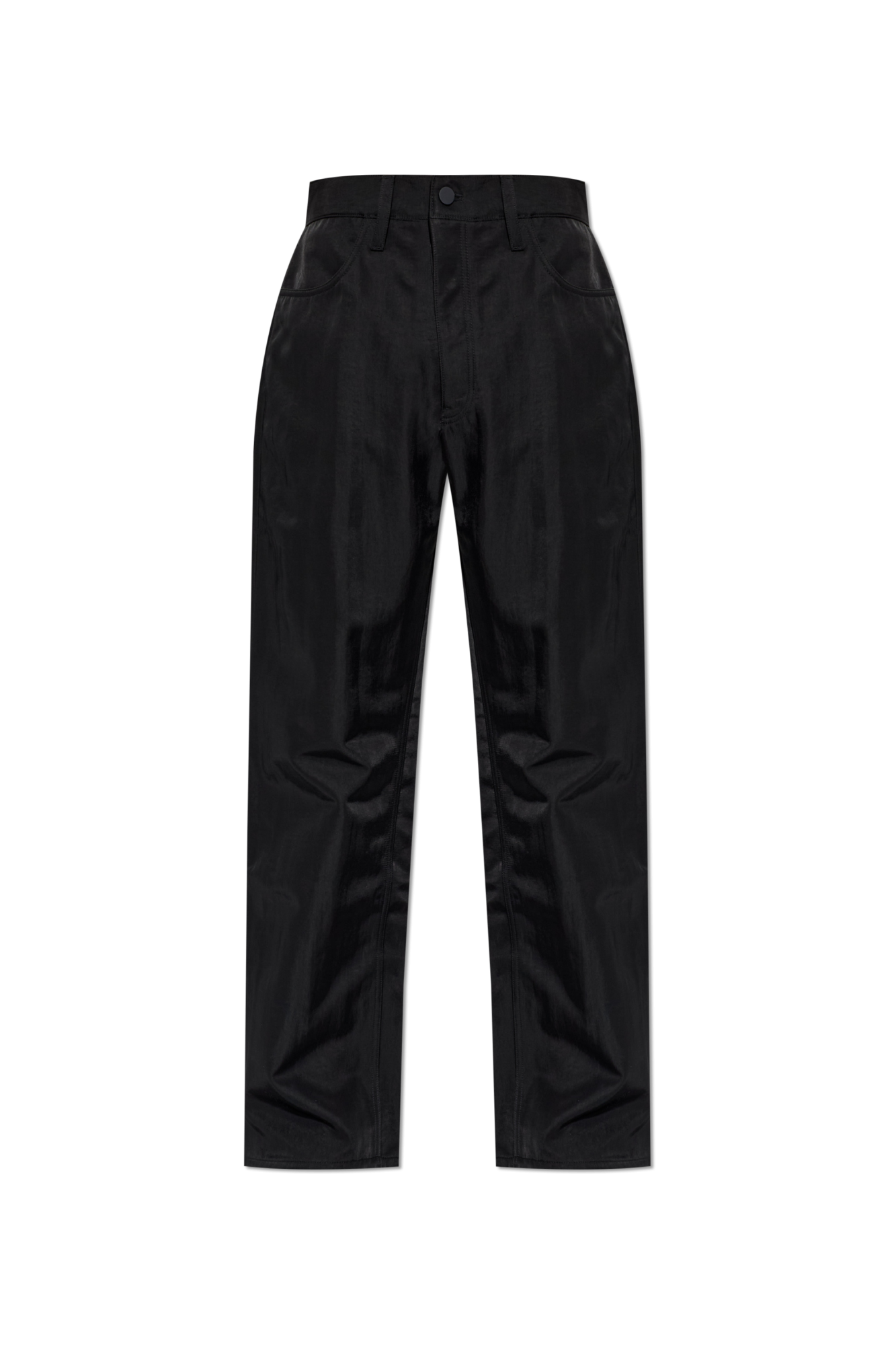 Fear Of God Essentials Spodnie Z Szerokimi Nogawkami, Mężczyźni, Czarny