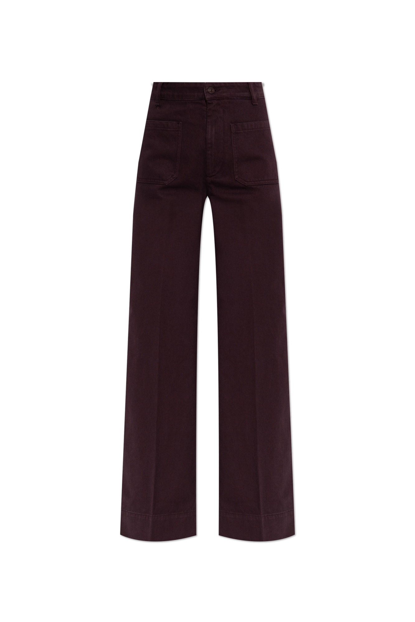 Victoria Beckham Jeansy Z Rozszerzanymi Nogawkami, Kobiety, Bordo