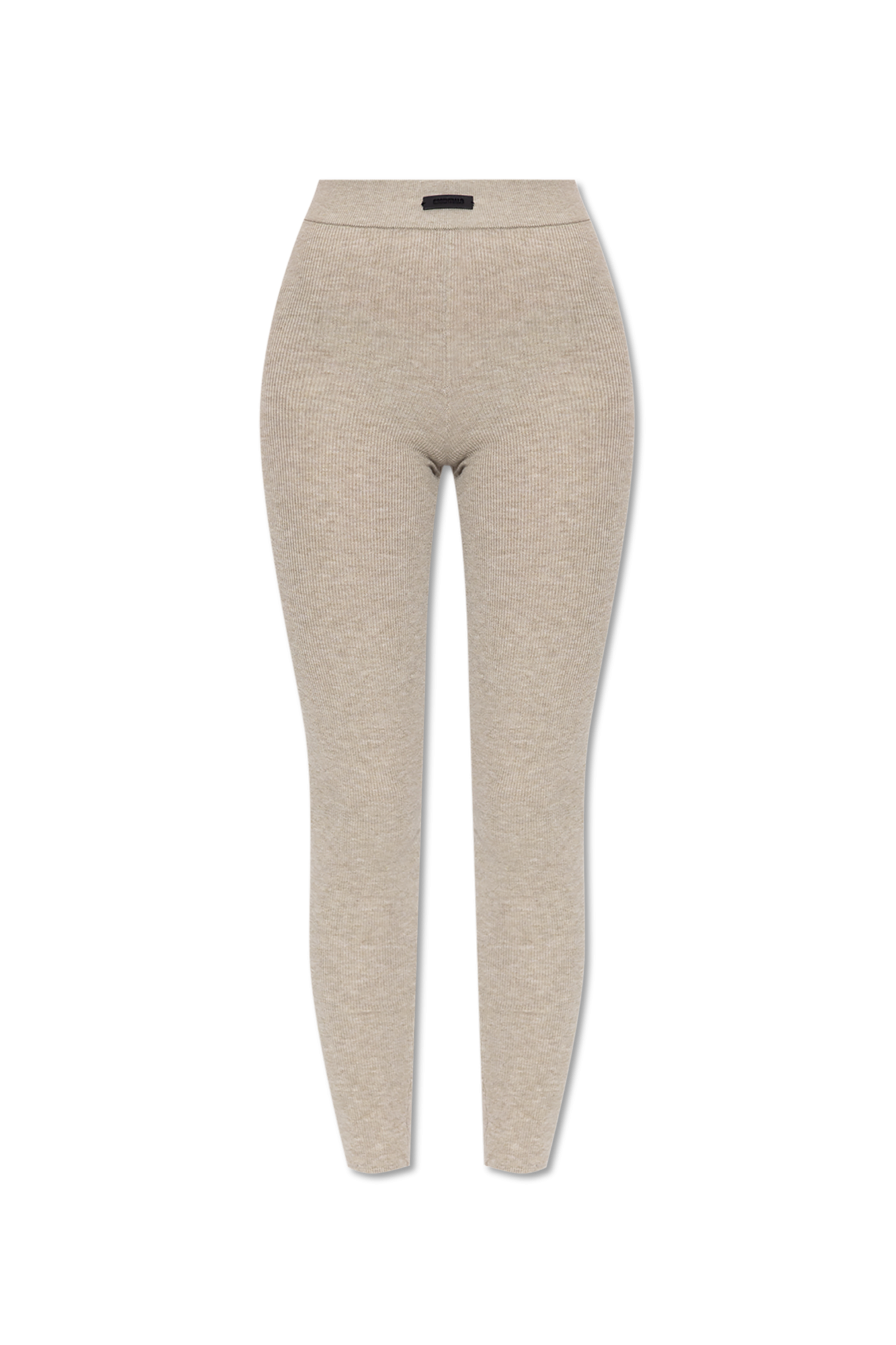 Fear Of God Essentials Dzianinowe Legginsy, Kobiety, Beżowy