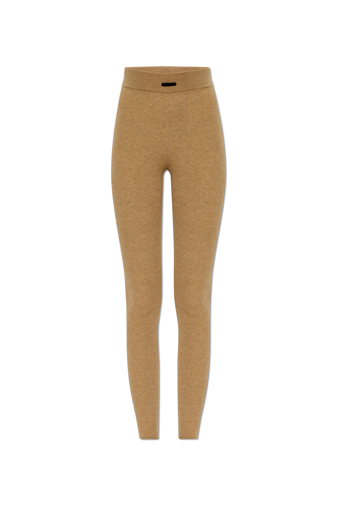 Fear Of God Essentials Legginsy Z Naszywką Z Logo, Kobiety, Beżowy