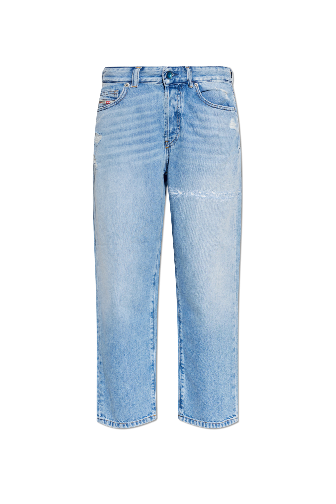 Diesel Jeansy `1981 D-WENT`, Kobiety, Niebieski