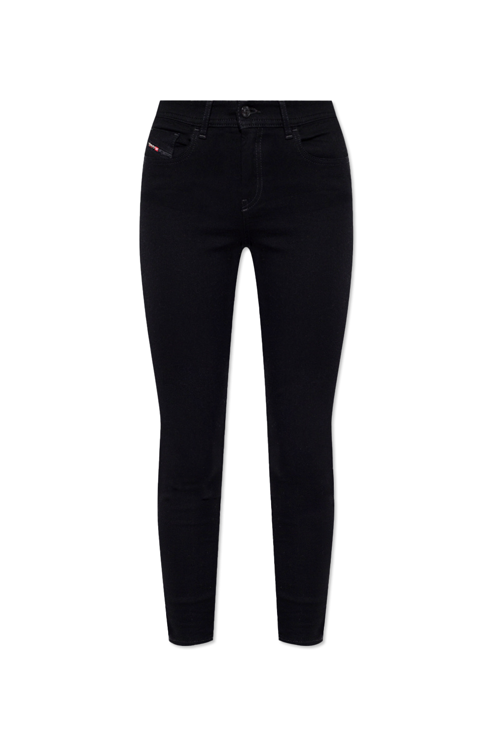 Diesel Jeansy ‘2017 Slandy’ Typu ‘super-skinny’, Kobiety, Czarny