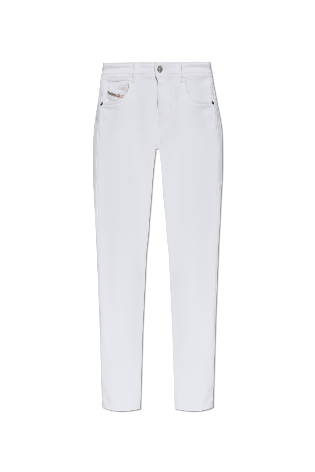 Diesel Jeansy `2017 SLANDY` Typu `super Skinny`, Kobiety, Biały