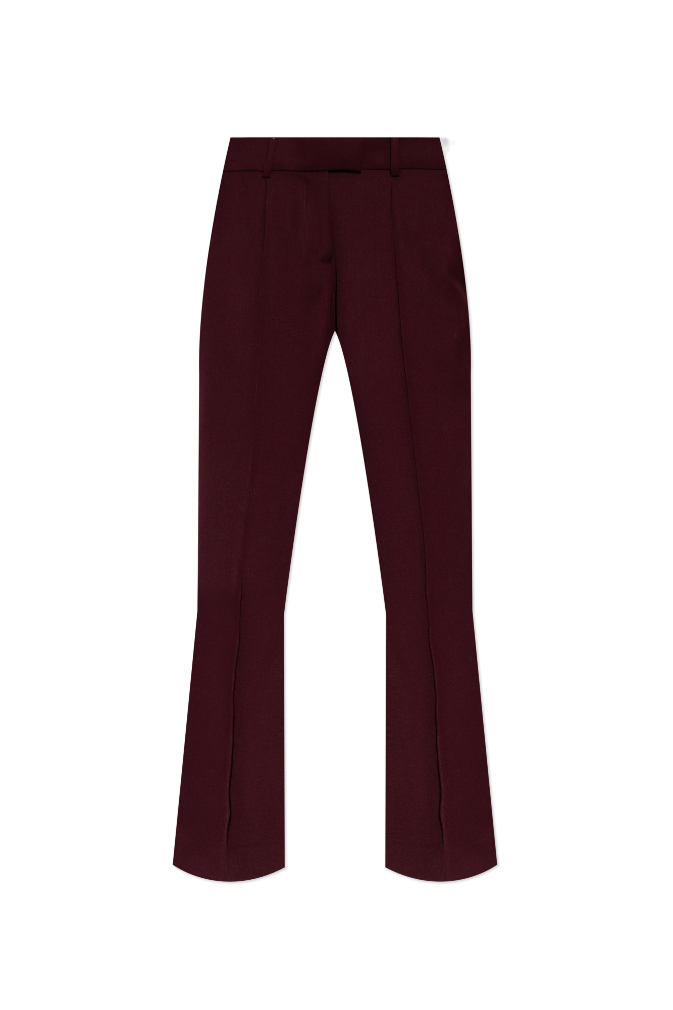 The Attico Spodnie W Kant, Kobiety, Bordo