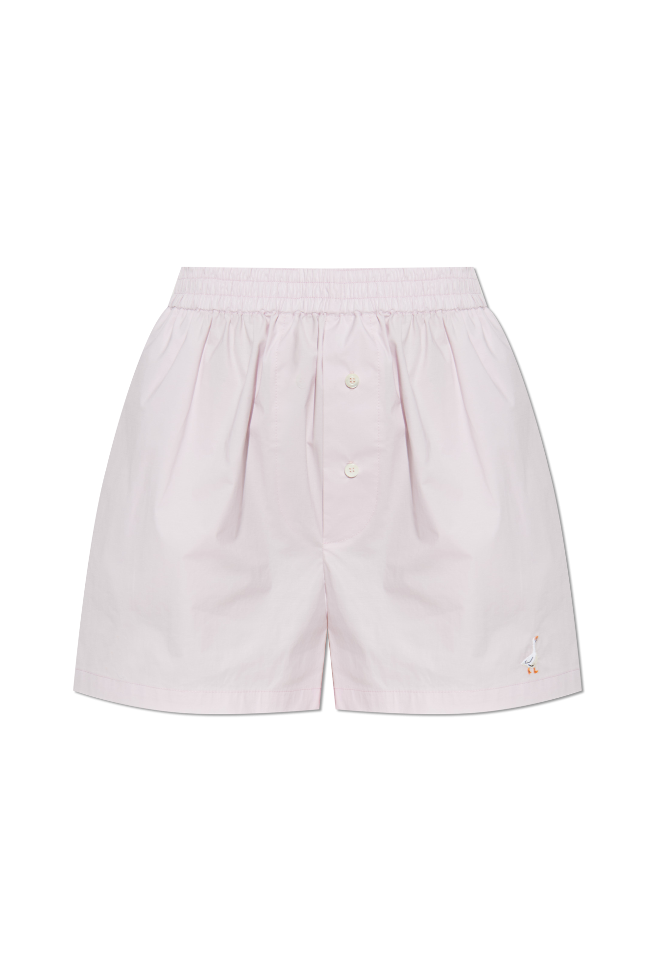 Moschino Szorty Z Haftem, Kobiety, Różowy