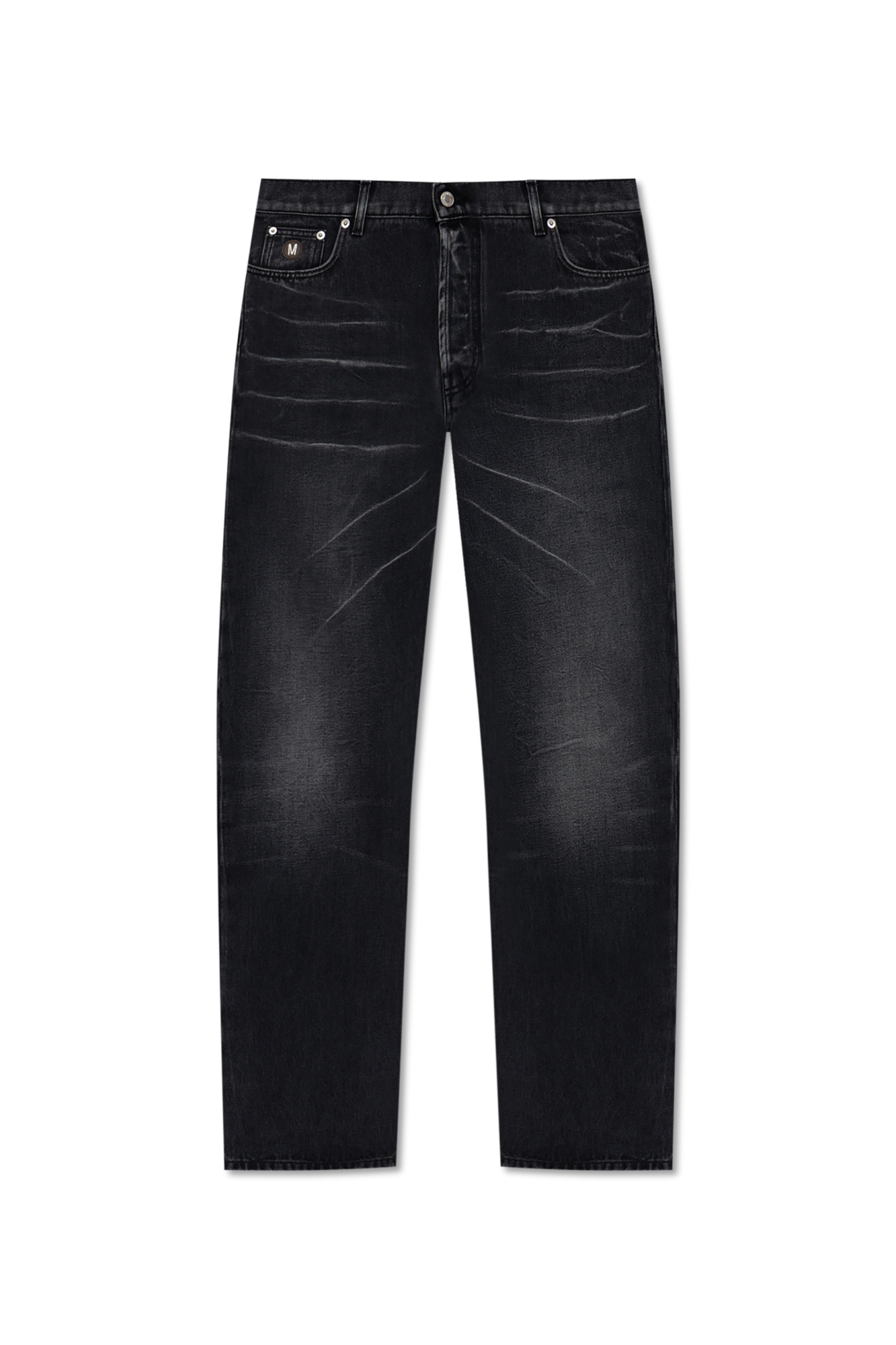 Moschino Jeansy Z Prostymi Nogawkami, Mężczyźni, Szary