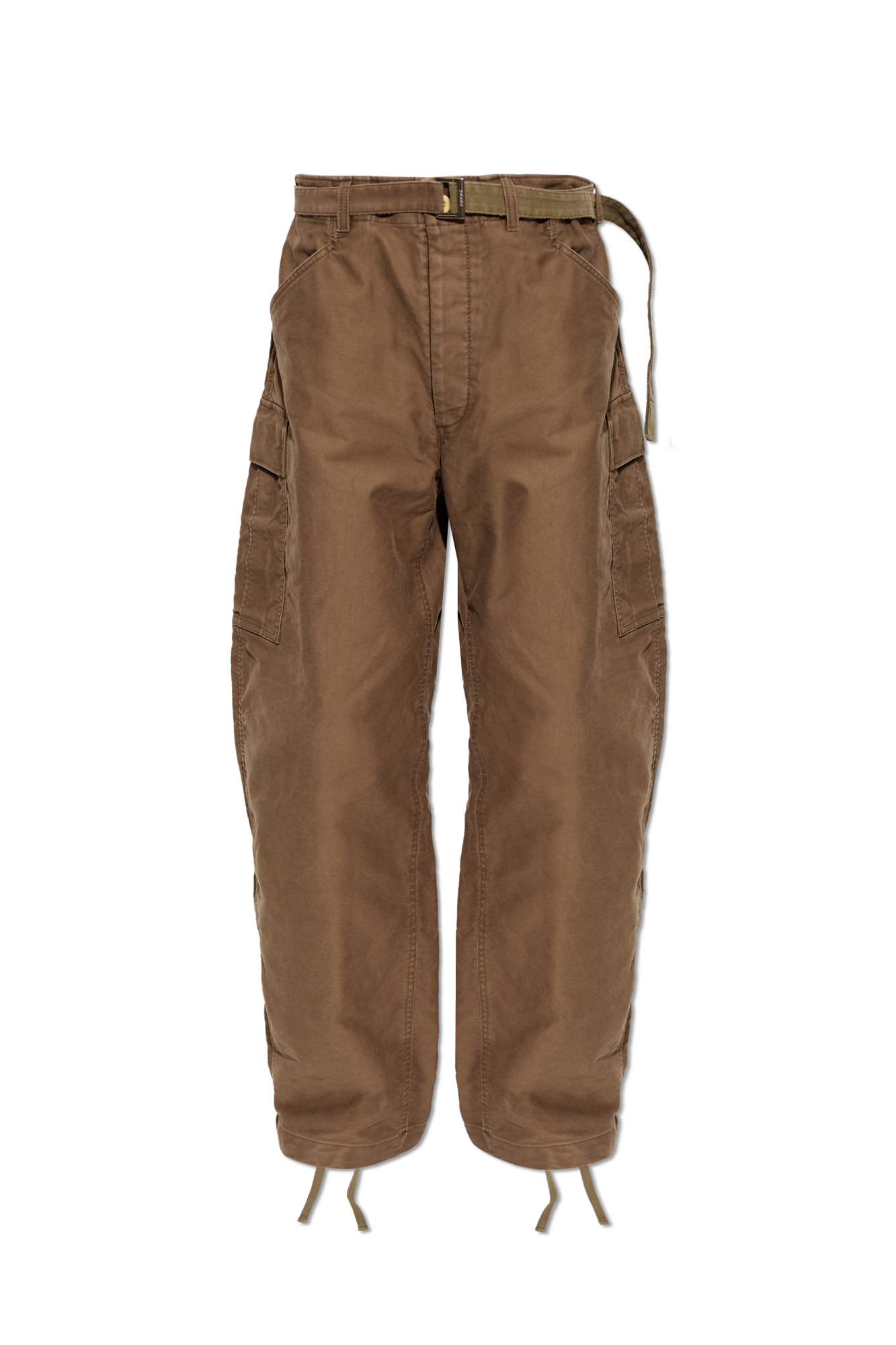 Sacai Spodnie Typu `cargo` Z Efektem `vintage`, Mężczyźni, Brązowy