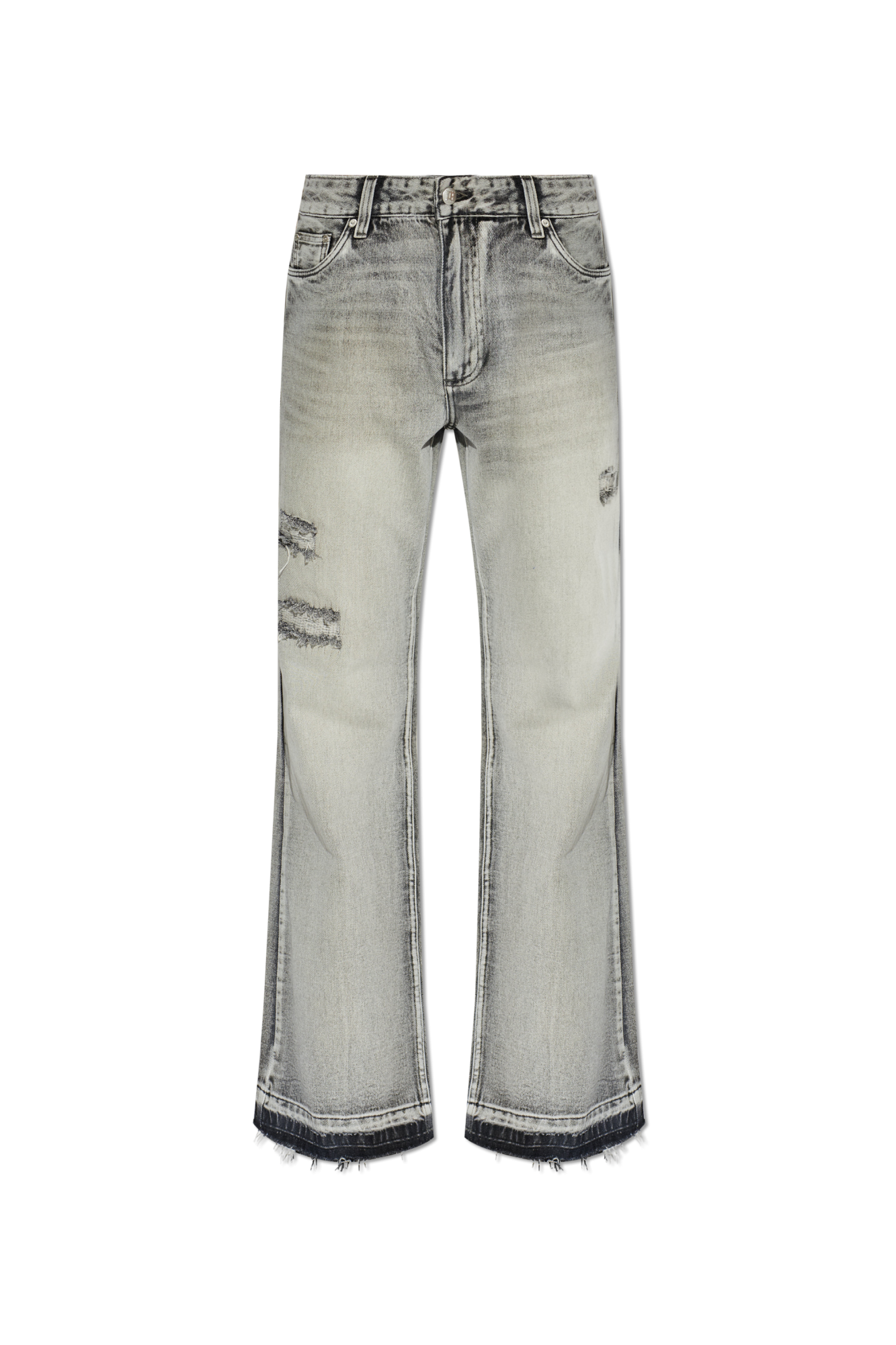 MISBHV Jeansy Z Efektem `vintage`, Mężczyźni, Szary