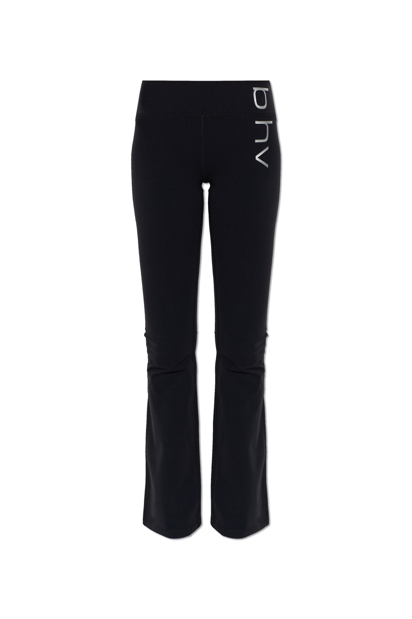 MISBHV Legginsy Z Rozszerzanymi Nogawkami, Kobiety, Czarny