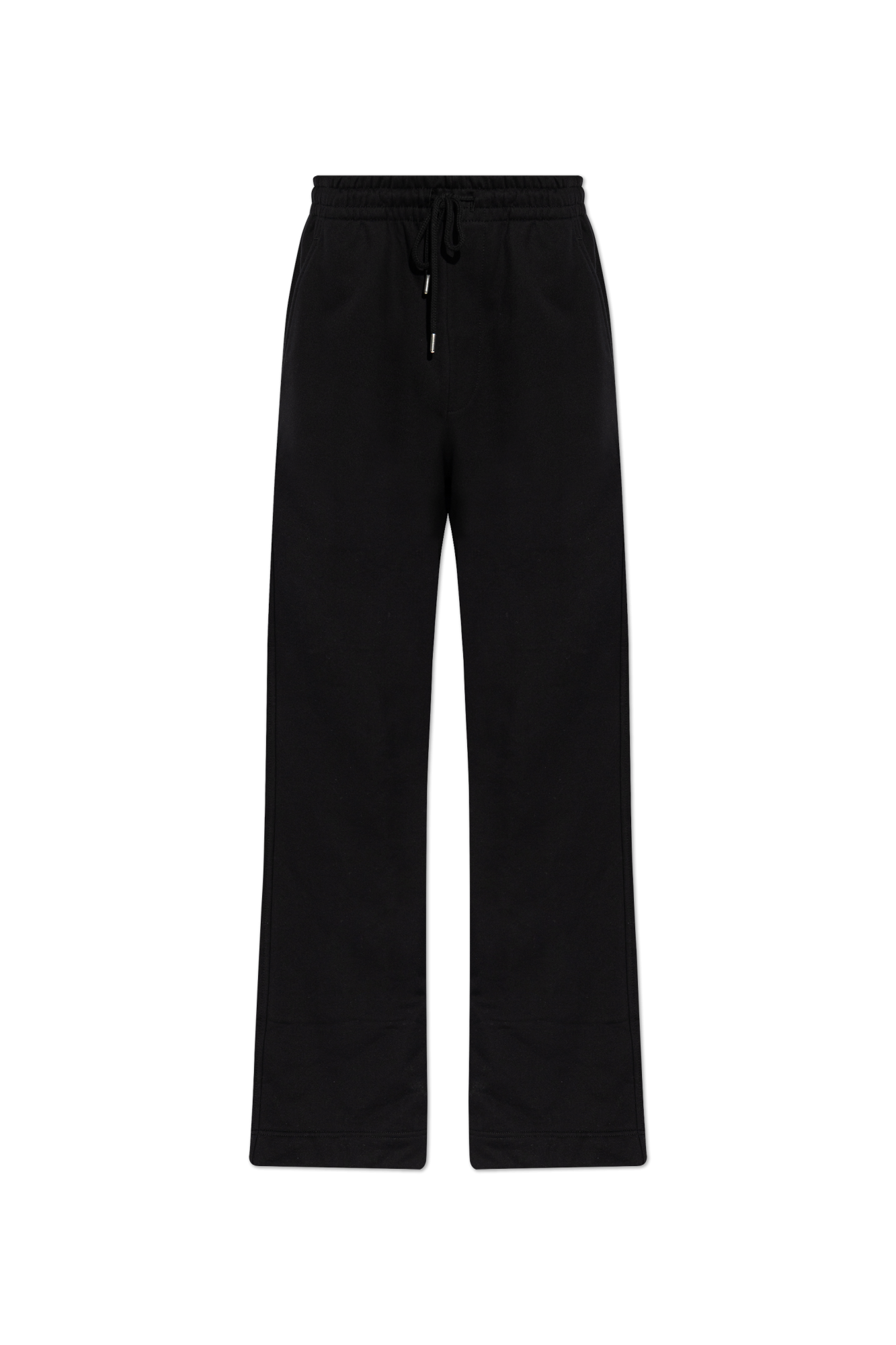 Dries Van Noten Spodnie Dresowe Z Prostymi Nogawkami, Mężczyźni, Czarny