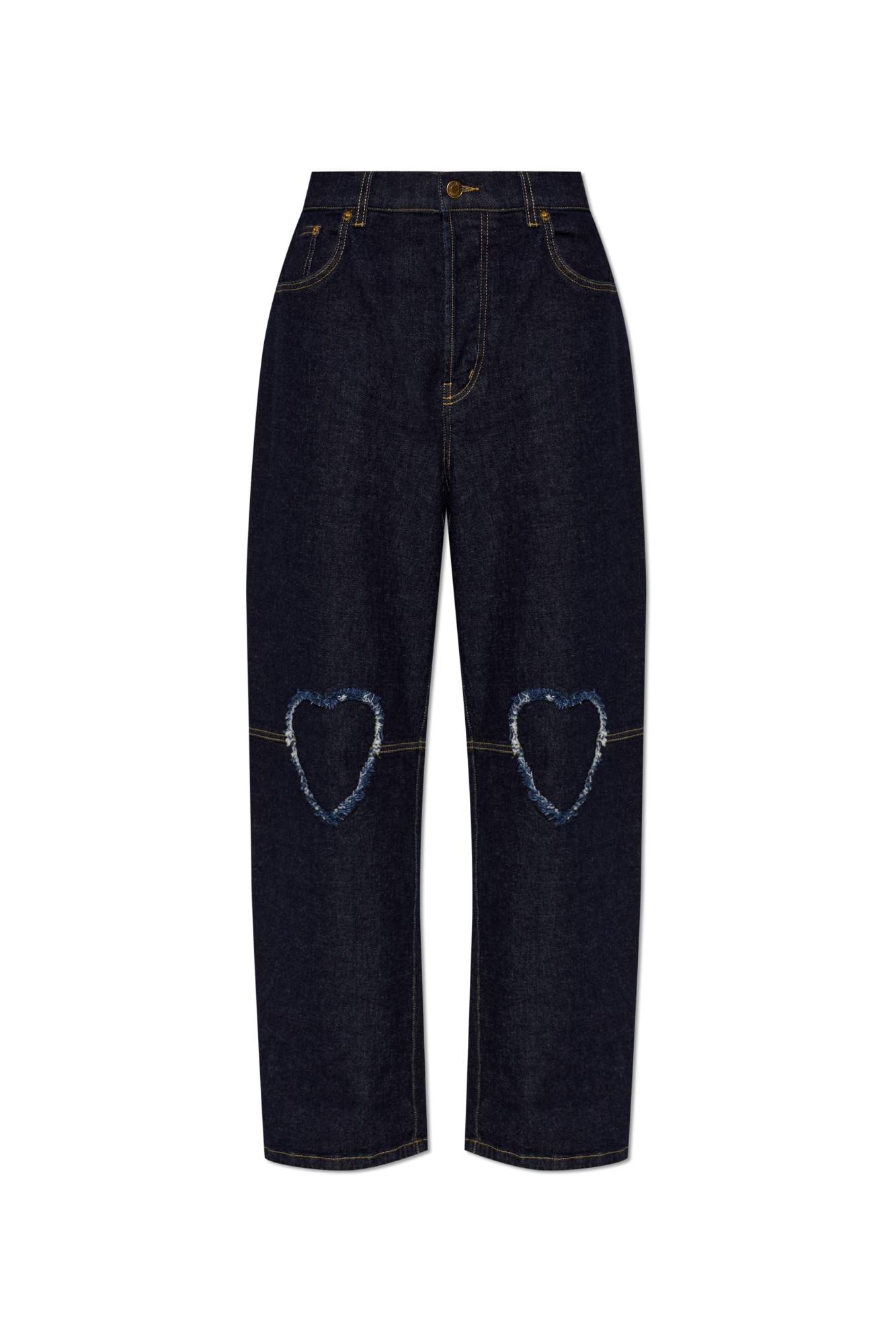 Moschino Jeansy Z Wysokim Stanem, Kobiety, Granatowy