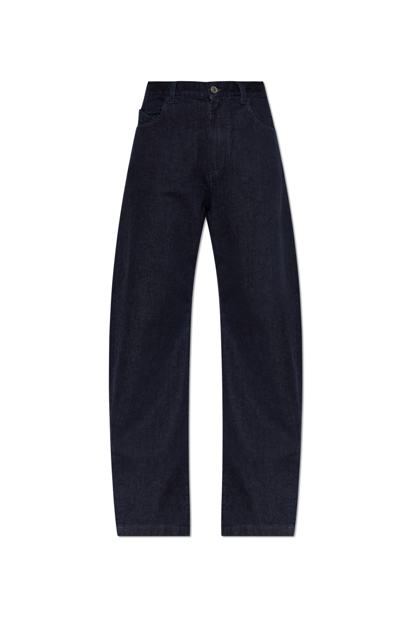 The Attico Jeansy Z Wyszytym Logo, Kobiety, Granatowy