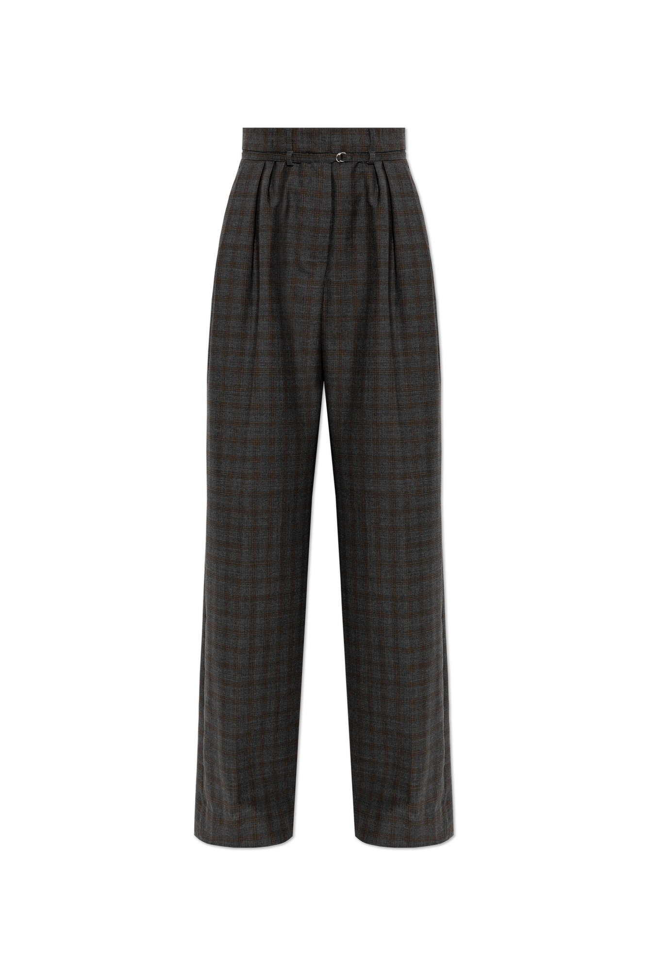 Dries Van Noten Wełniane Spodnie ‘Peacha’, Kobiety, Szary