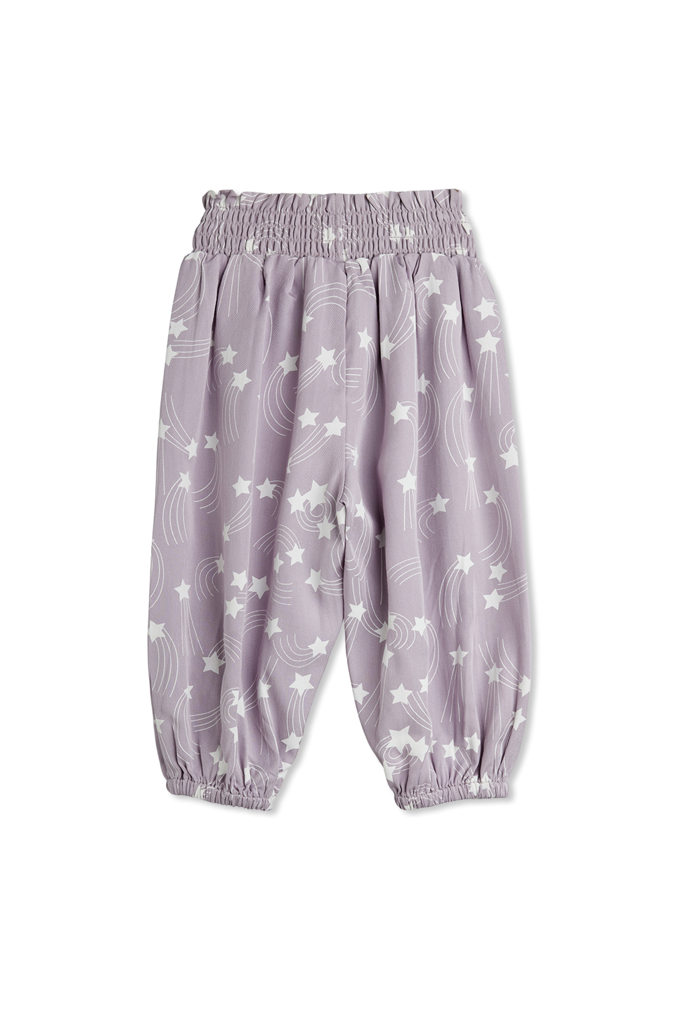 Mini Rodini Spodnie O Luźnym Kroju Z Nadrukiem, Unisex, Fioletowy