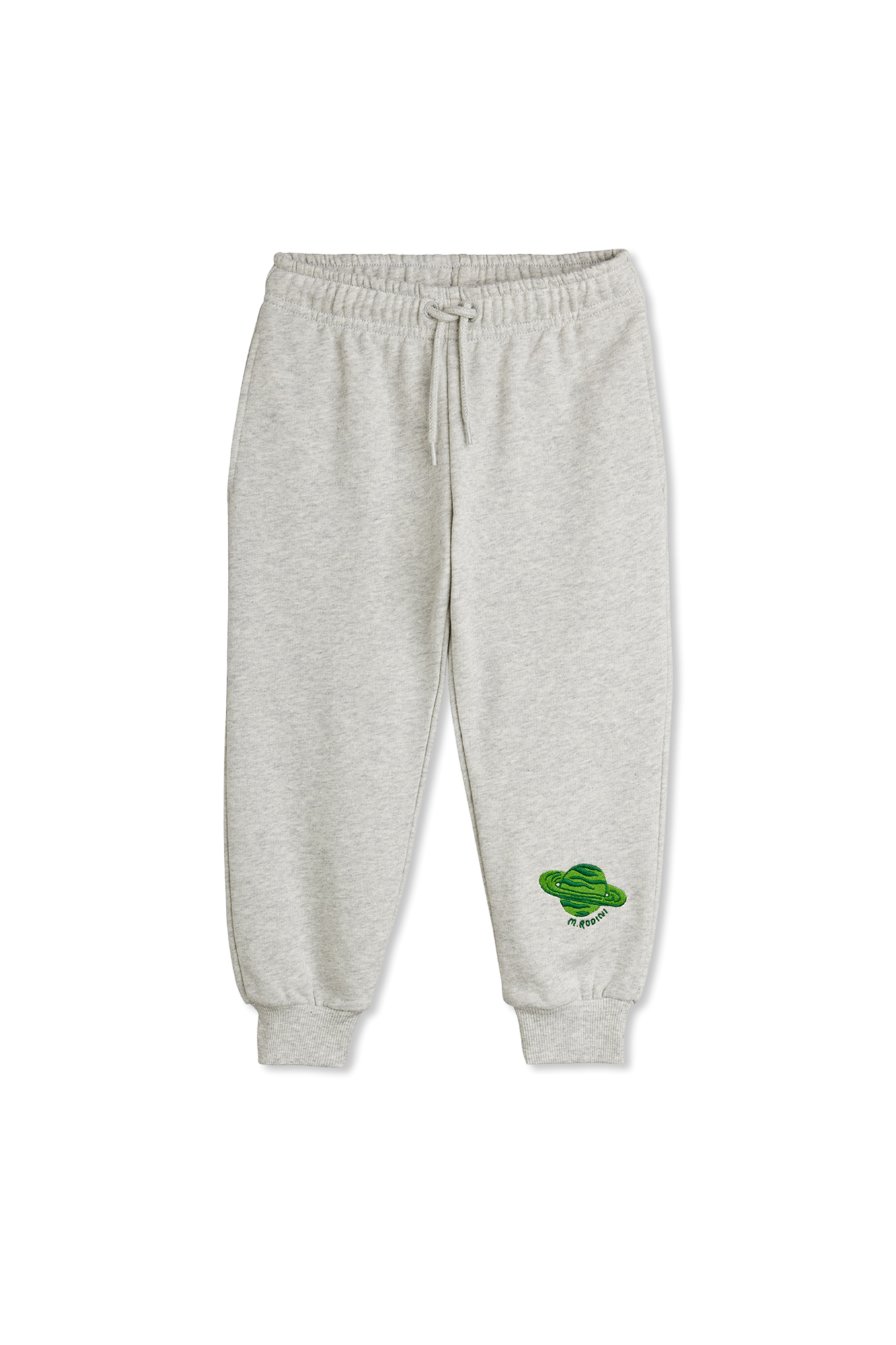 Mini Rodini Spodnie Dresowe Z Wyszytym Logo, Unisex, Szary