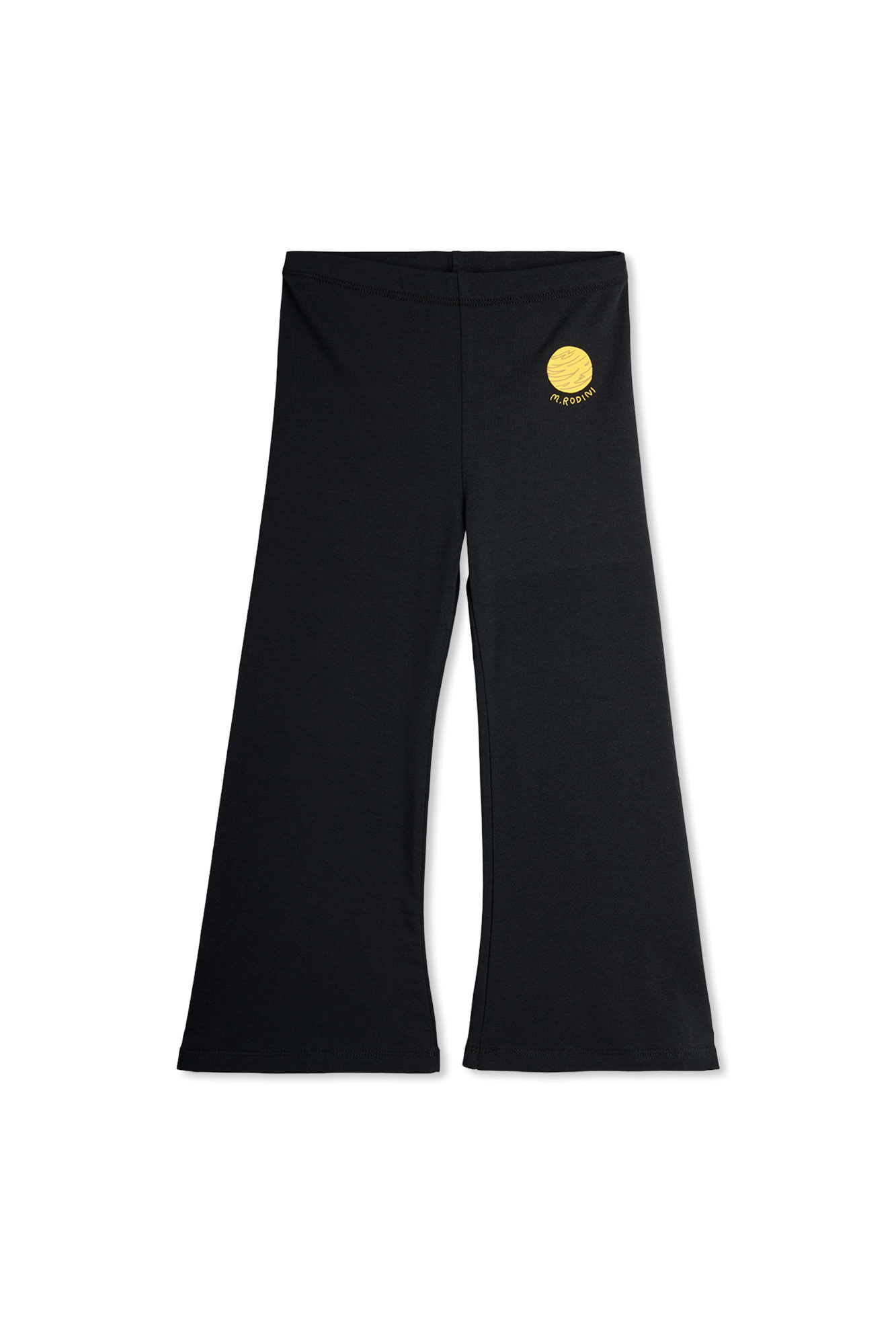 Mini Rodini Spodnie Z Rozszerzanymi Nogawkami, Unisex, Czarny