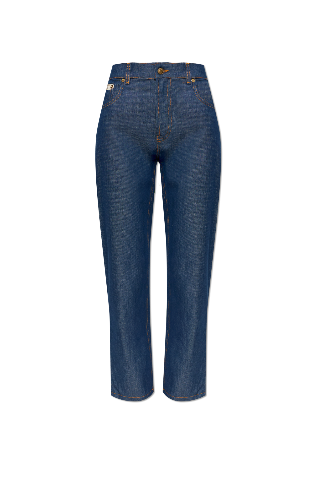 Moschino Jeansy Ze Zwężanymi Nogawkami, Kobiety, Granatowy