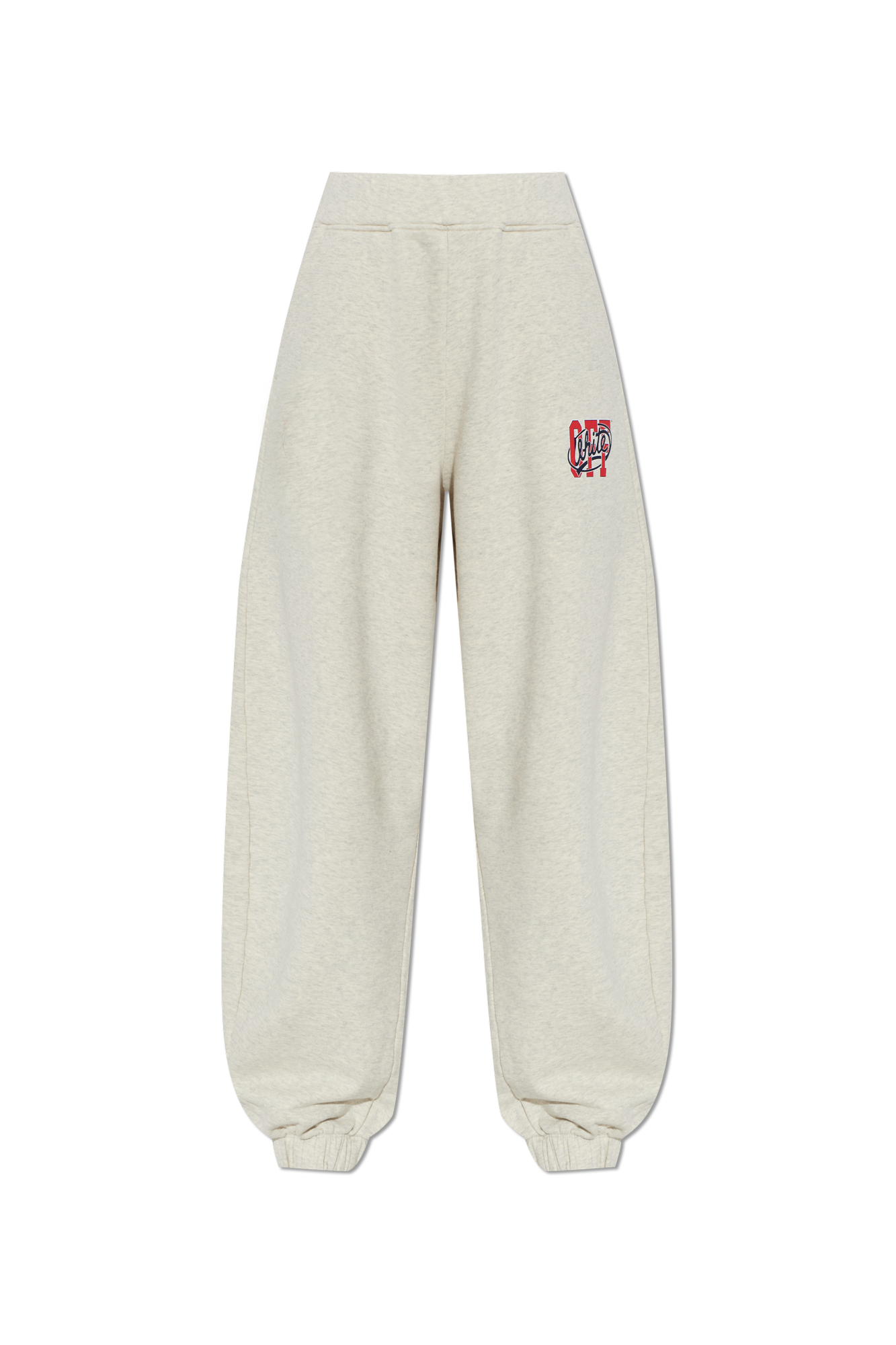 Off-White Spodnie Dresowe Z Logo, Kobiety, Szary
