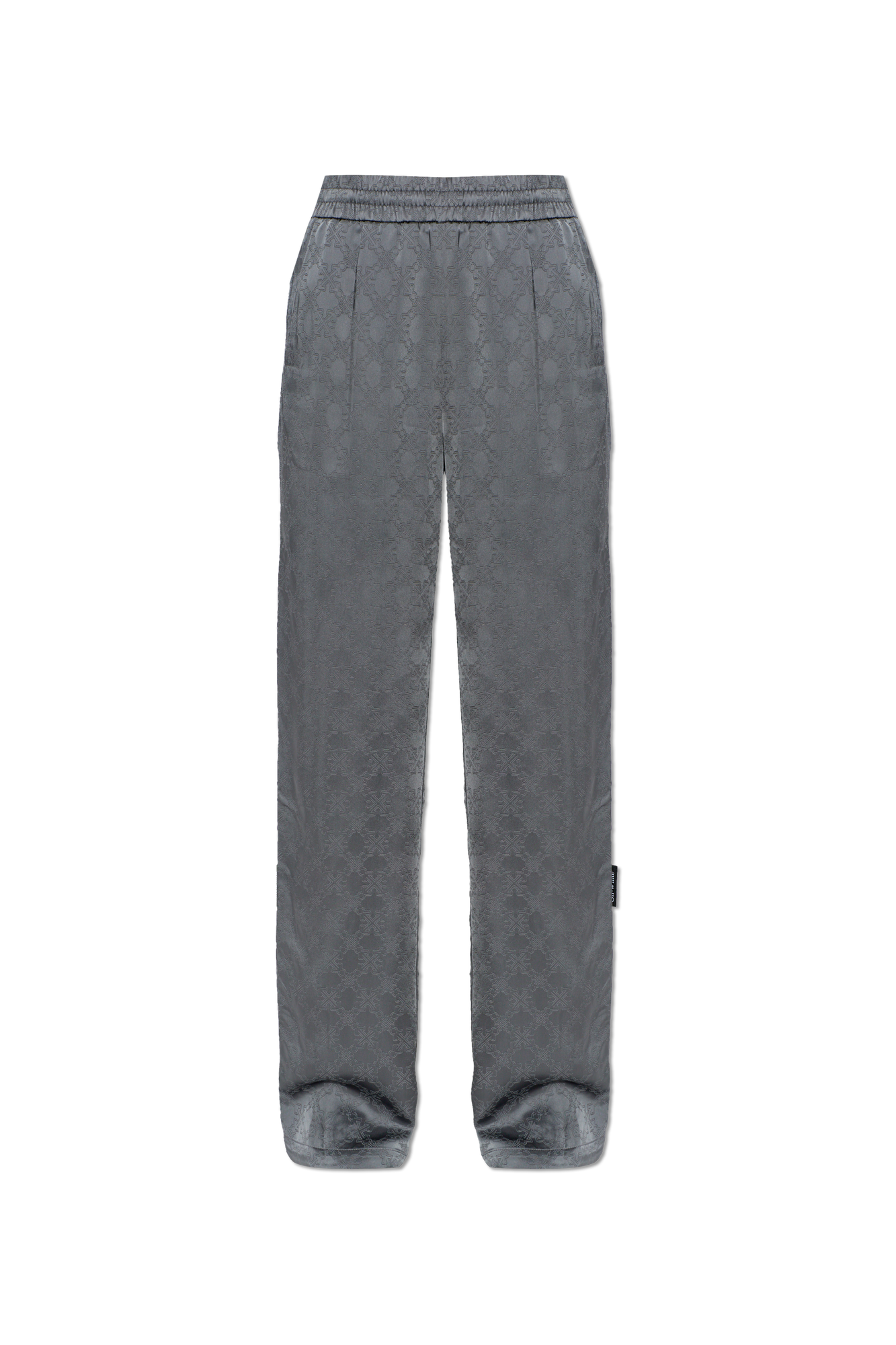 Off-White Spodnie Z Monogramem, Kobiety, Szary