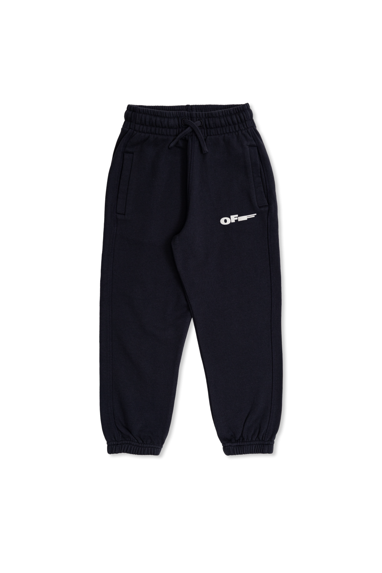 Off-White Kids Spodnie Dresowe Z Nadrukowanym Logo, Unisex, Czarny
