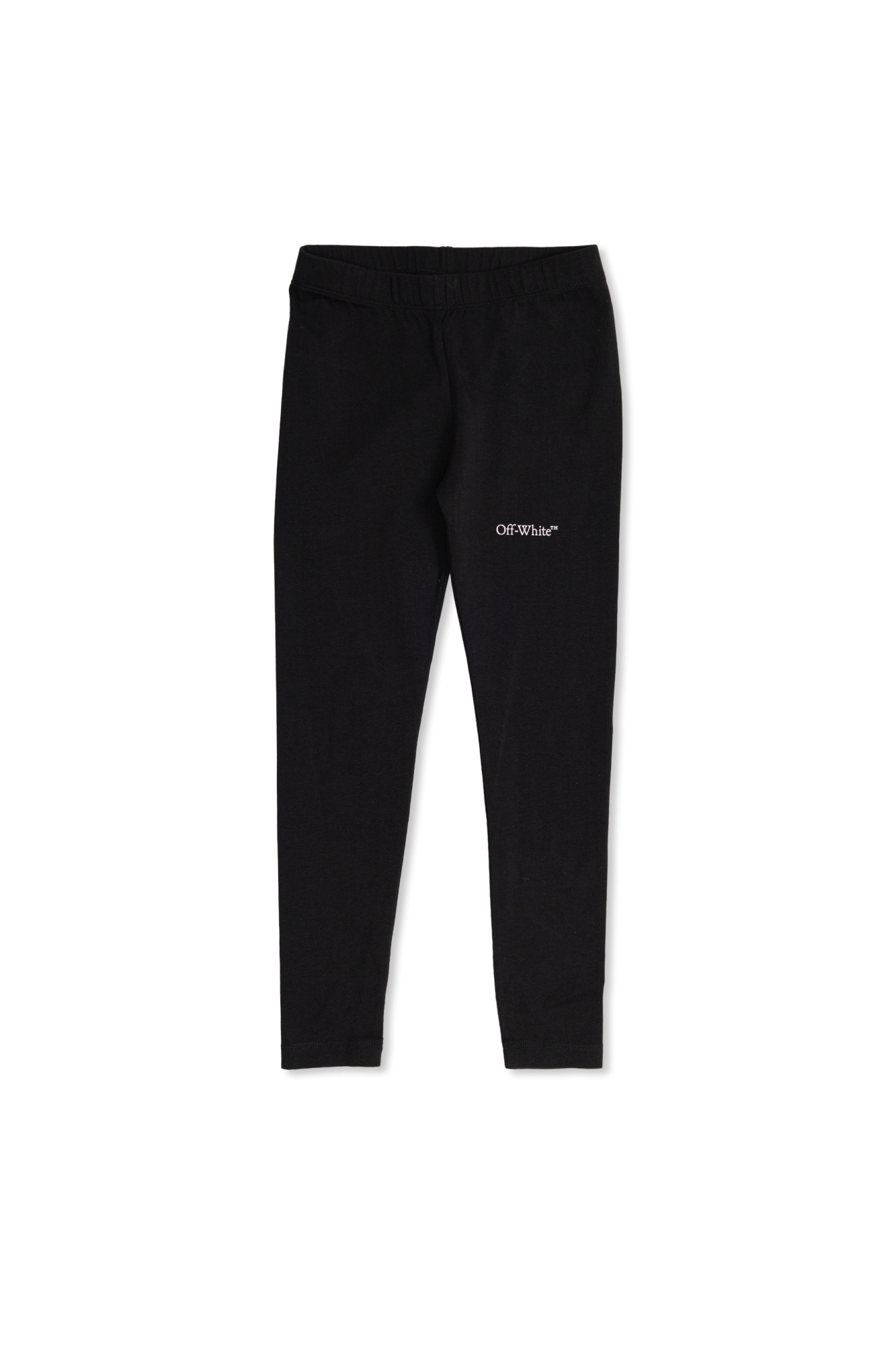 Off-White Kids Legginsy Z Nadrukowanym Logo, Unisex, Czarny