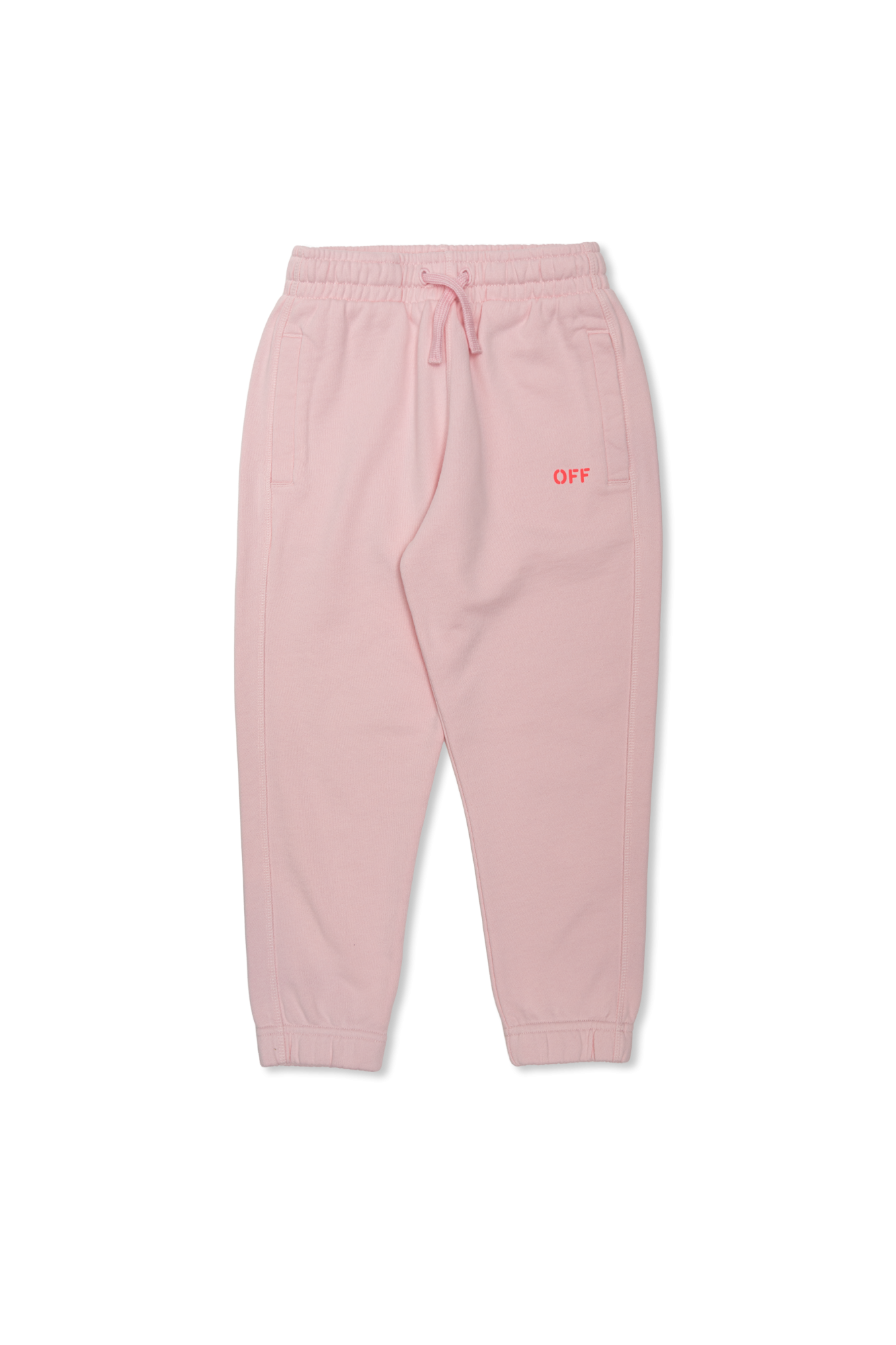 Off-White Kids Spodnie Dresowe Z Nadrukowanym Logo, Unisex, Różowy